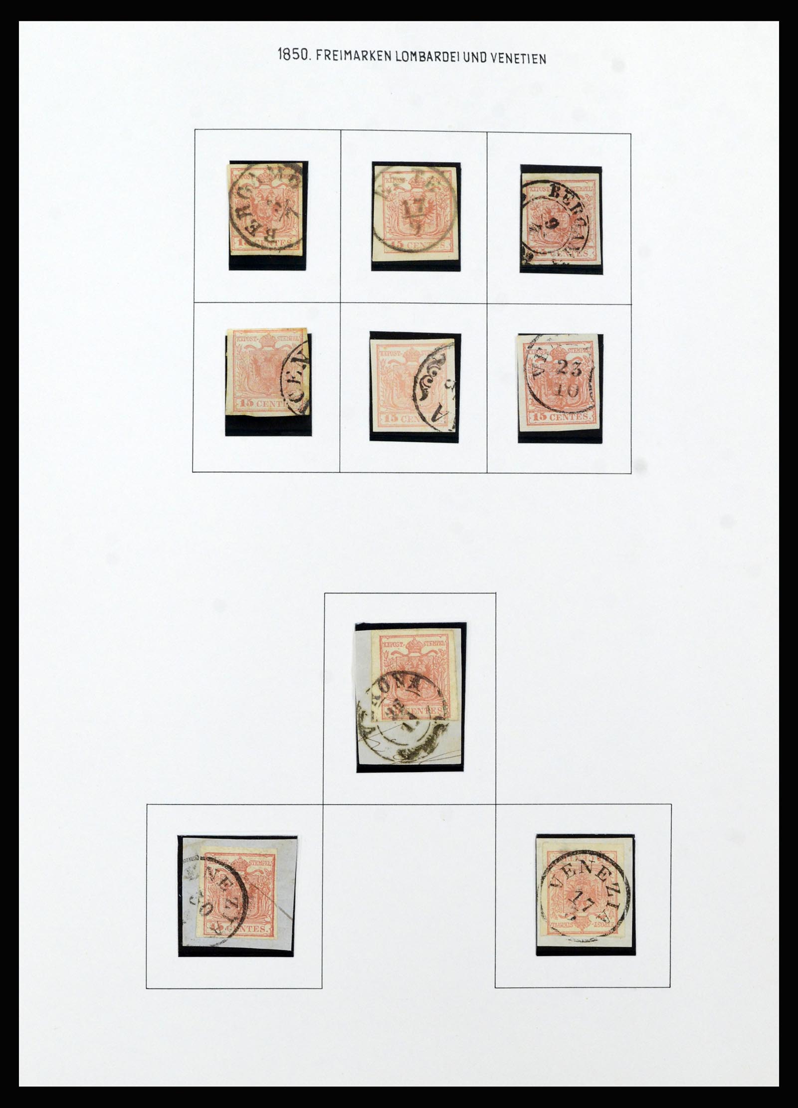 37153 005 - Postzegelverzameling 37153 Lombardije-Venetië 1850-1864.