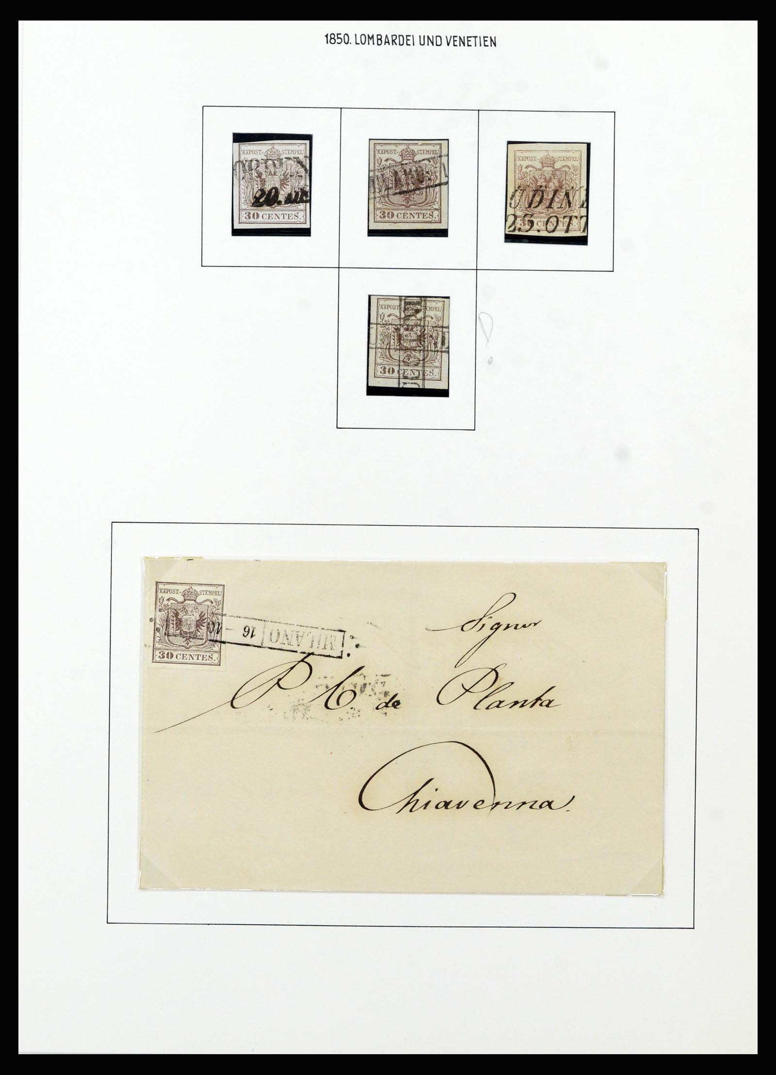 37153 011 - Postzegelverzameling 37153 Lombardije-Venetië 1850-1864.