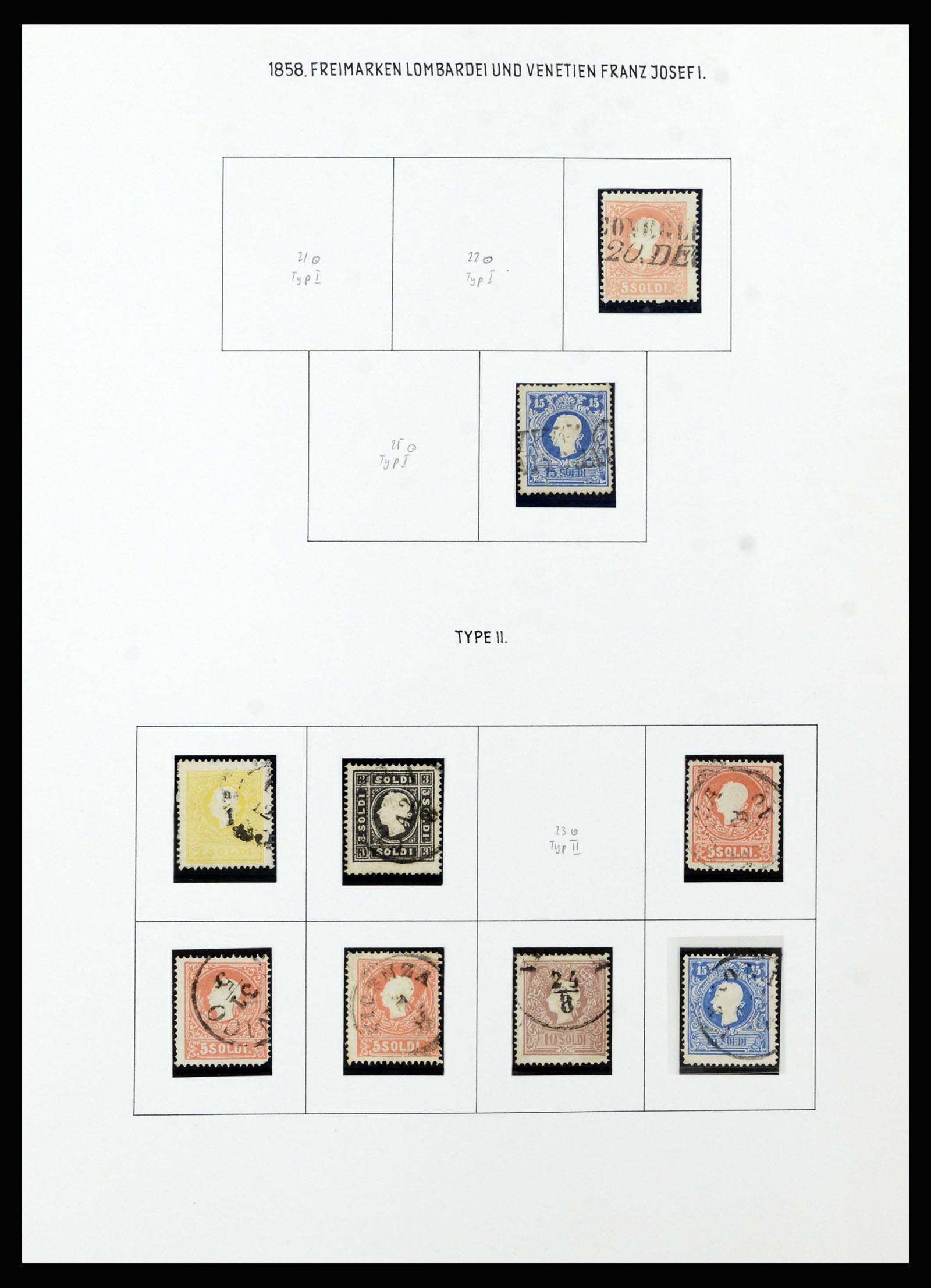 37153 015 - Postzegelverzameling 37153 Lombardije-Venetië 1850-1864.