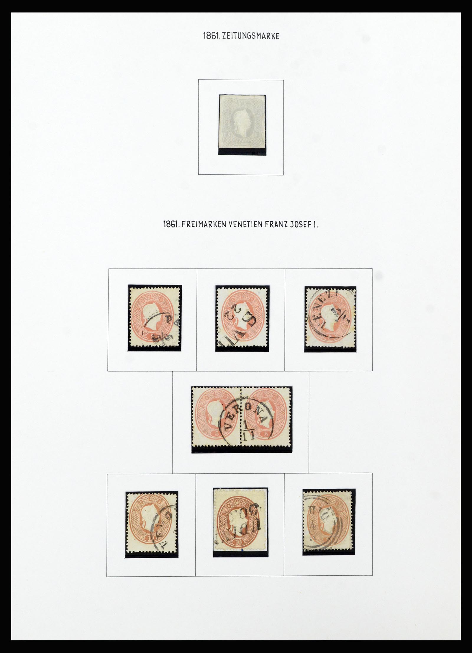 37153 018 - Postzegelverzameling 37153 Lombardije-Venetië 1850-1864.