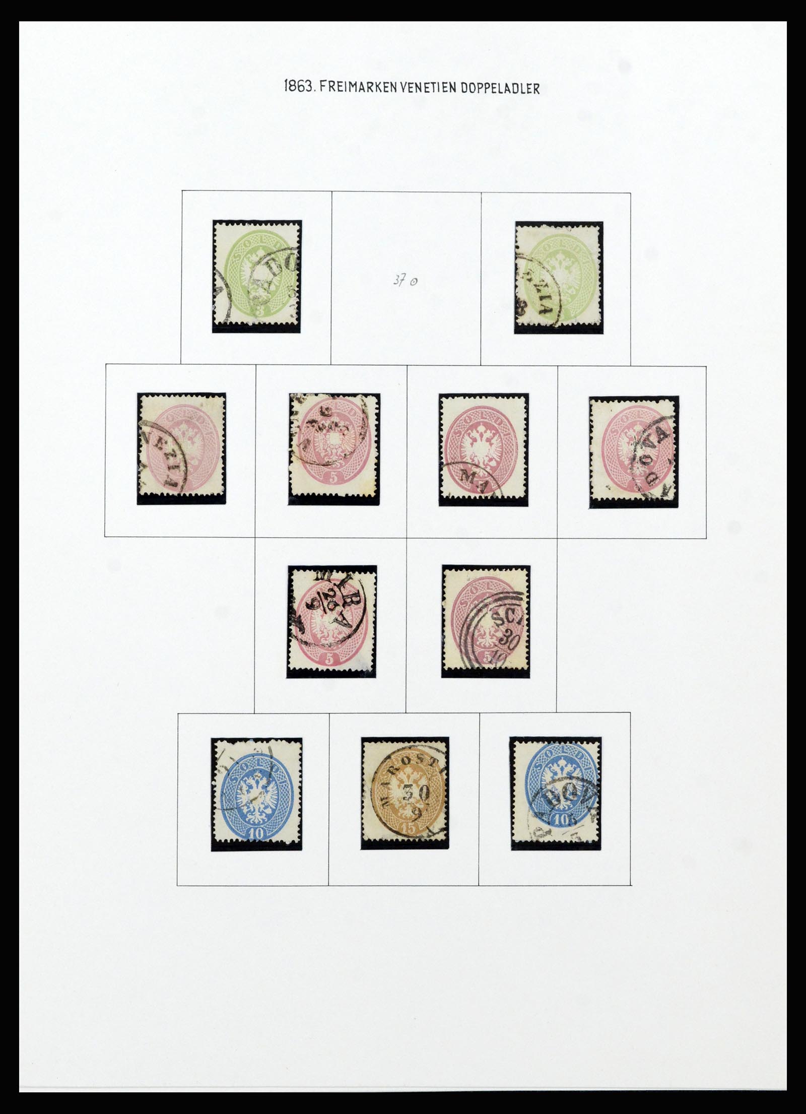 37153 020 - Postzegelverzameling 37153 Lombardije-Venetië 1850-1864.