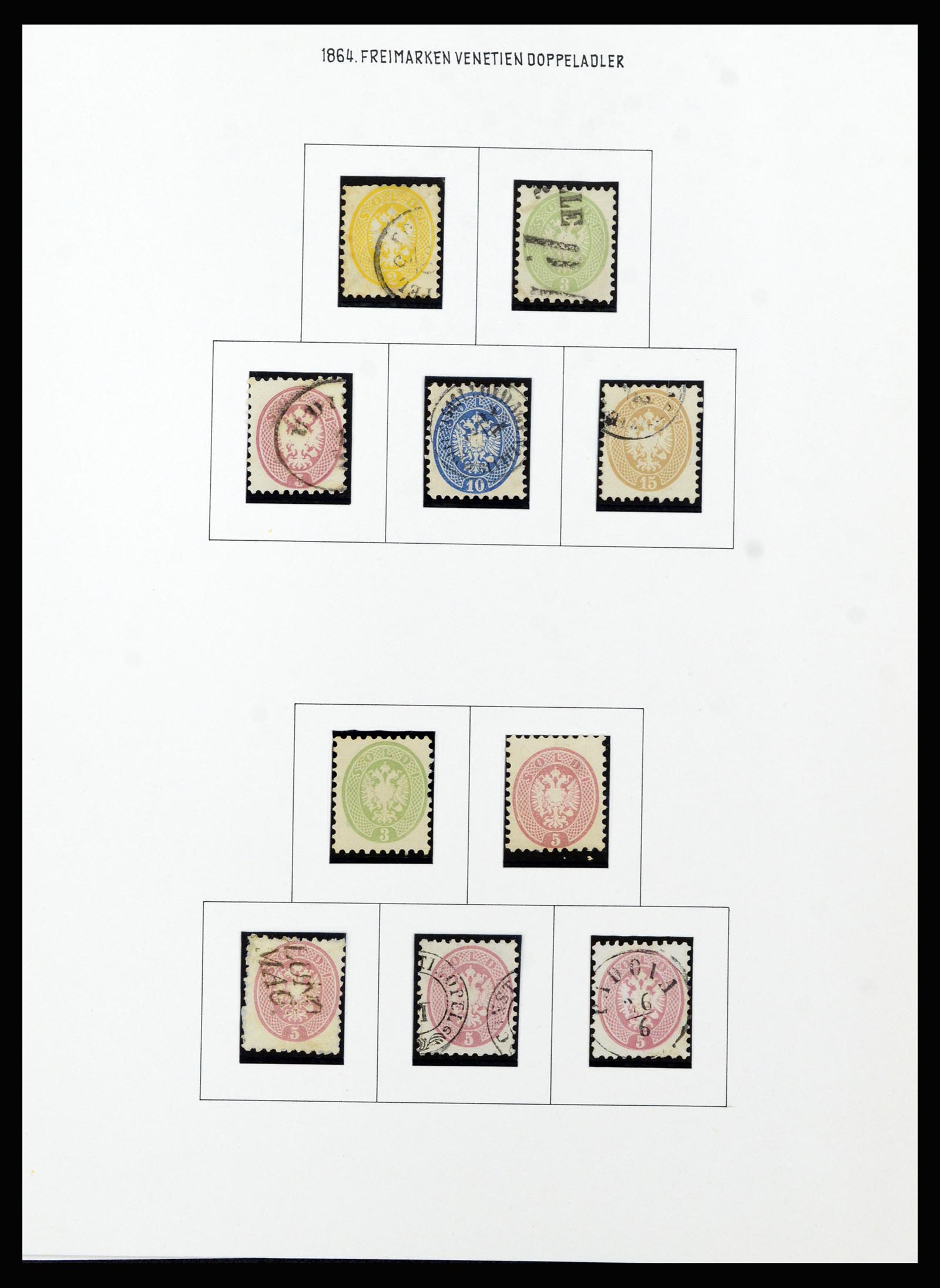 37153 021 - Postzegelverzameling 37153 Lombardije-Venetië 1850-1864.