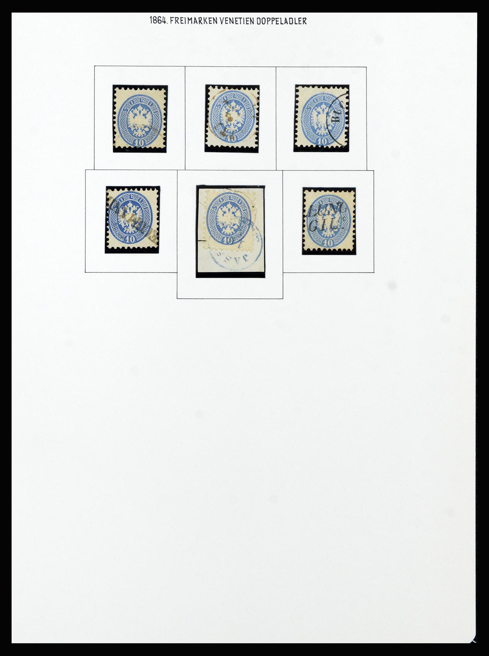 37153 022 - Postzegelverzameling 37153 Lombardije-Venetië 1850-1864.