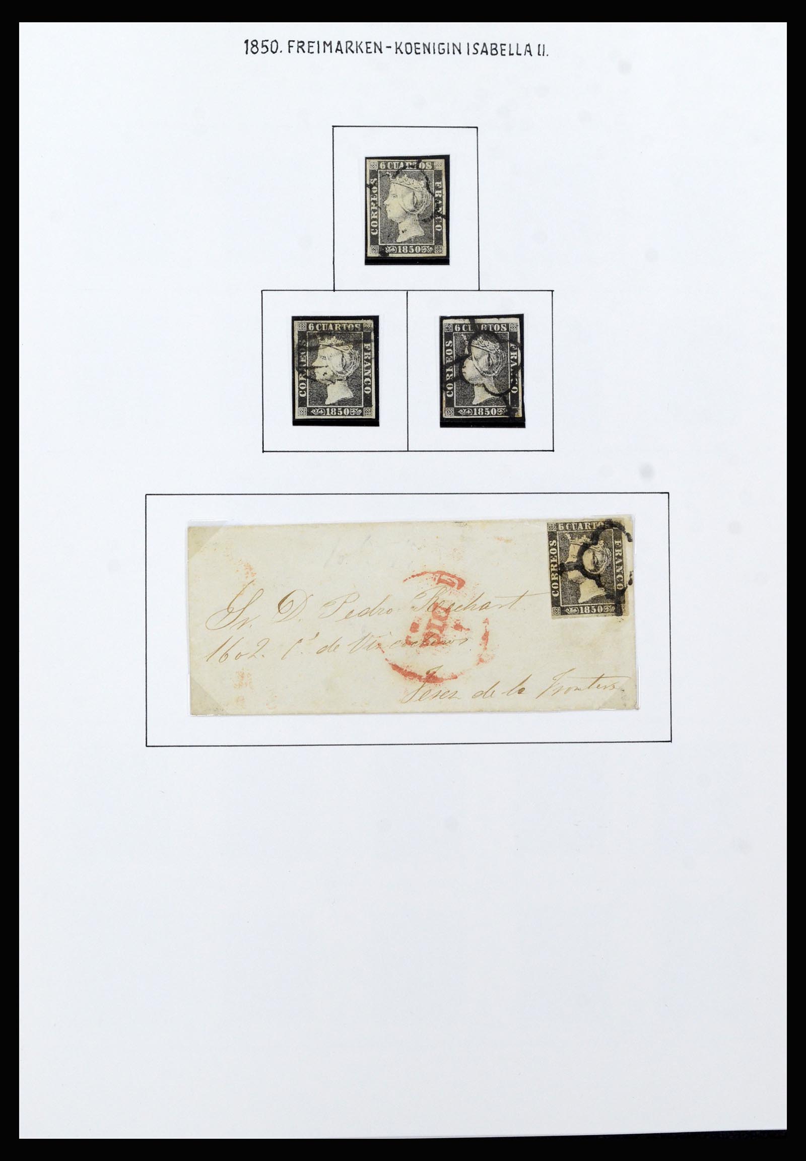 37154 003 - Postzegelverzameling 37154 Spanje 1850-1964.