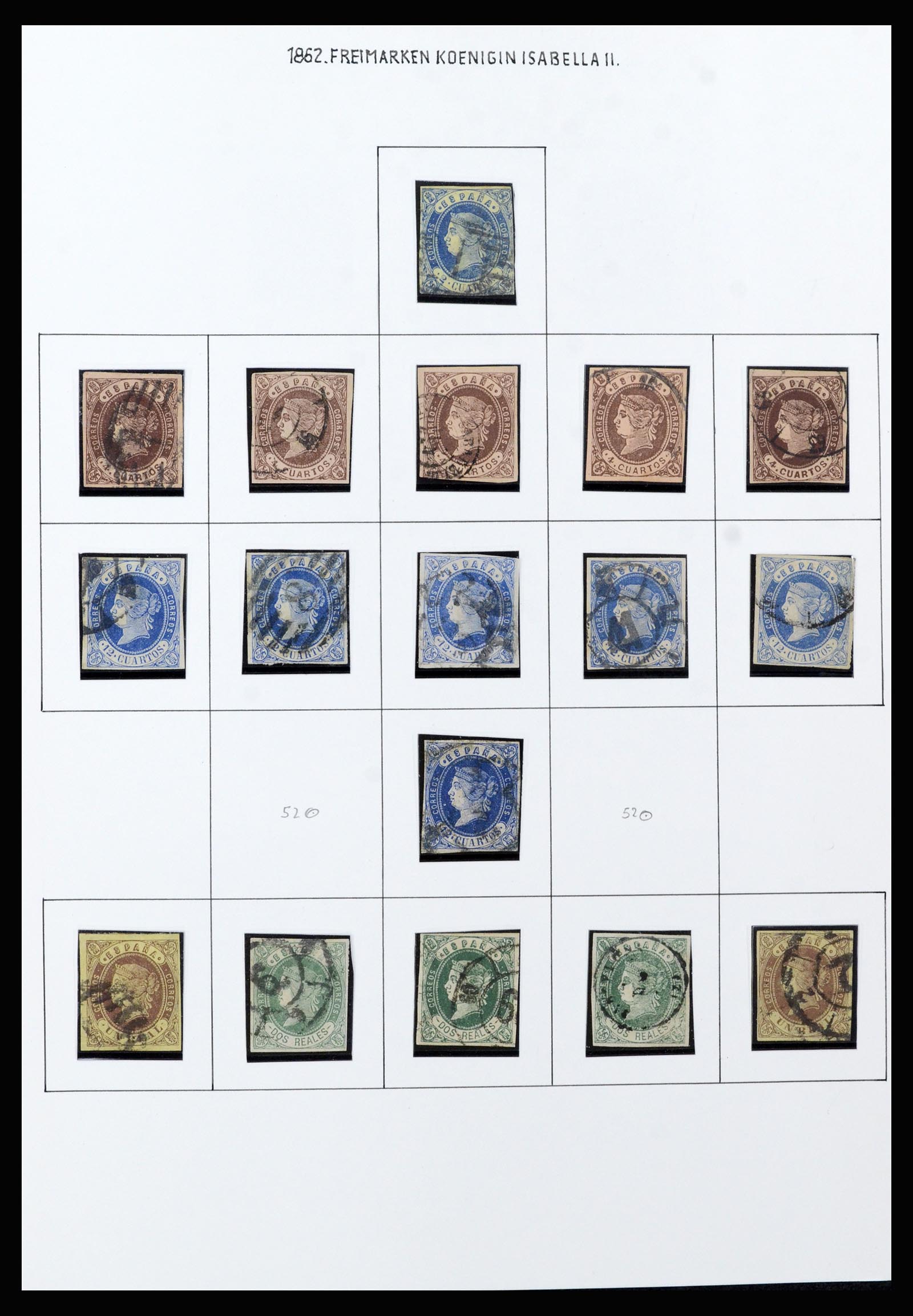 37154 006 - Postzegelverzameling 37154 Spanje 1850-1964.