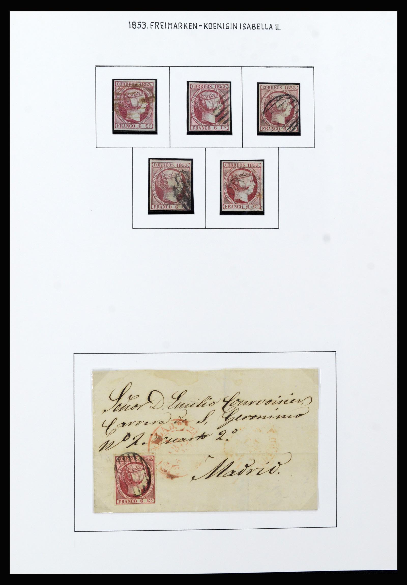 37154 008 - Postzegelverzameling 37154 Spanje 1850-1964.