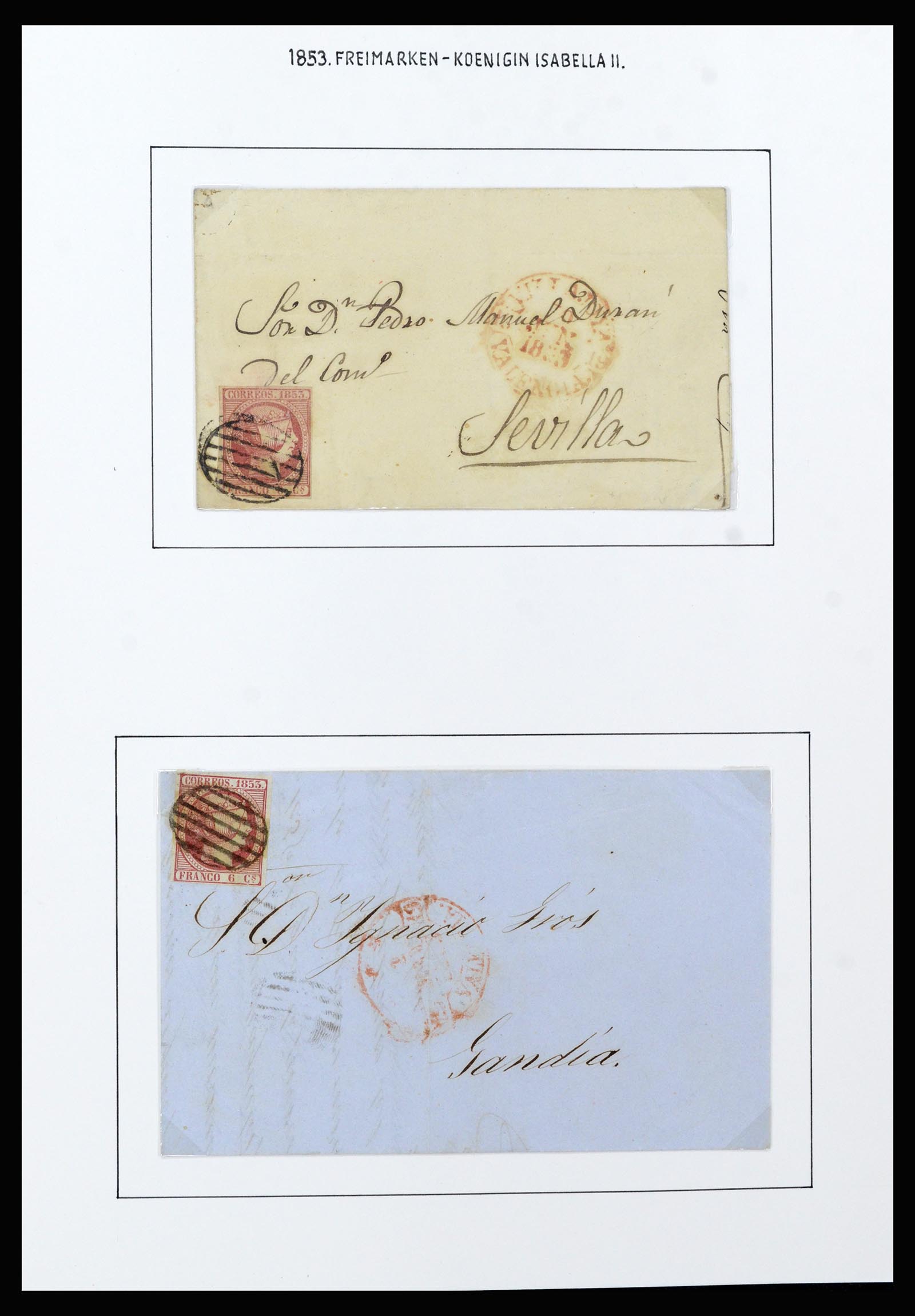 37154 009 - Postzegelverzameling 37154 Spanje 1850-1964.