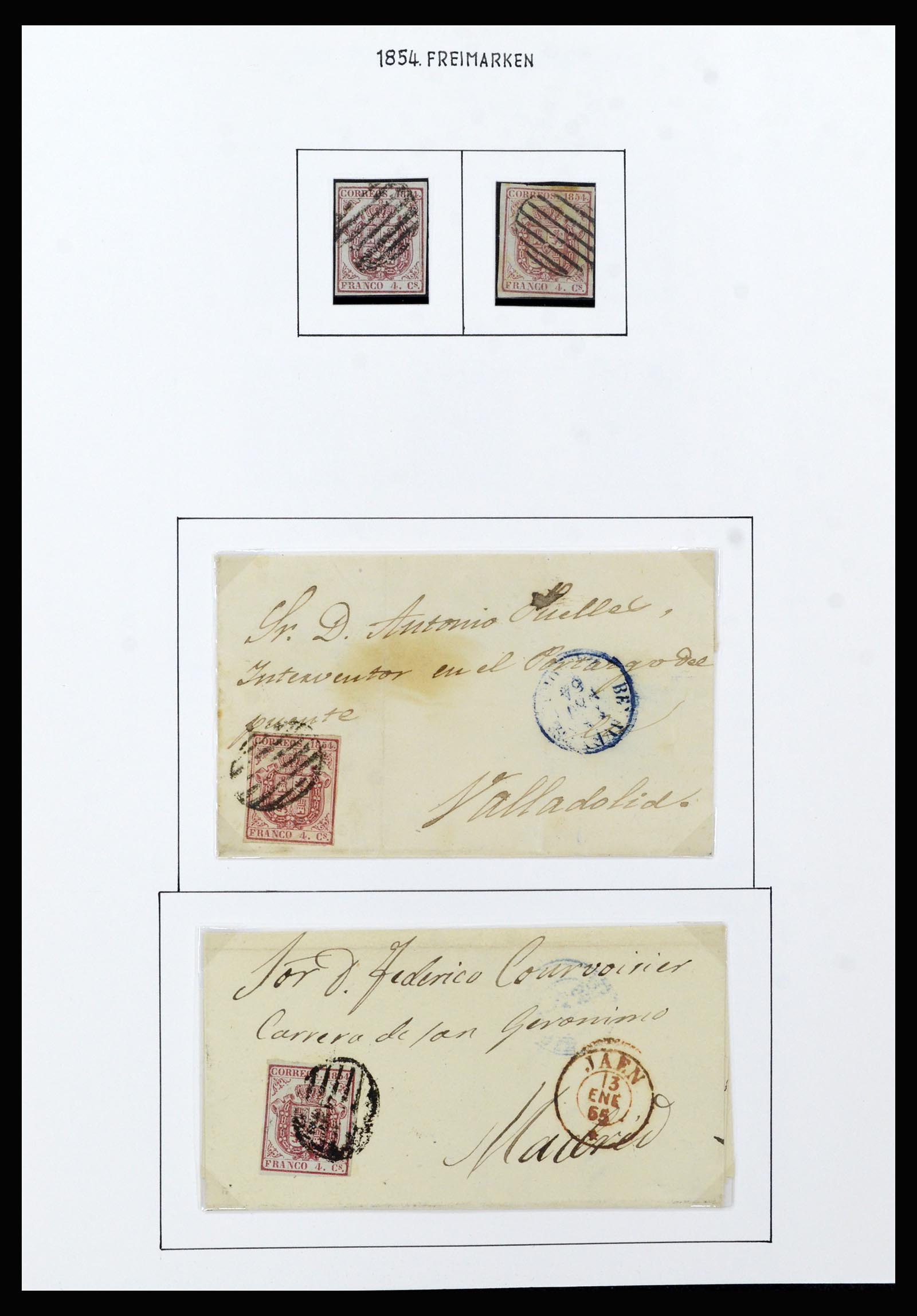 37154 011 - Postzegelverzameling 37154 Spanje 1850-1964.
