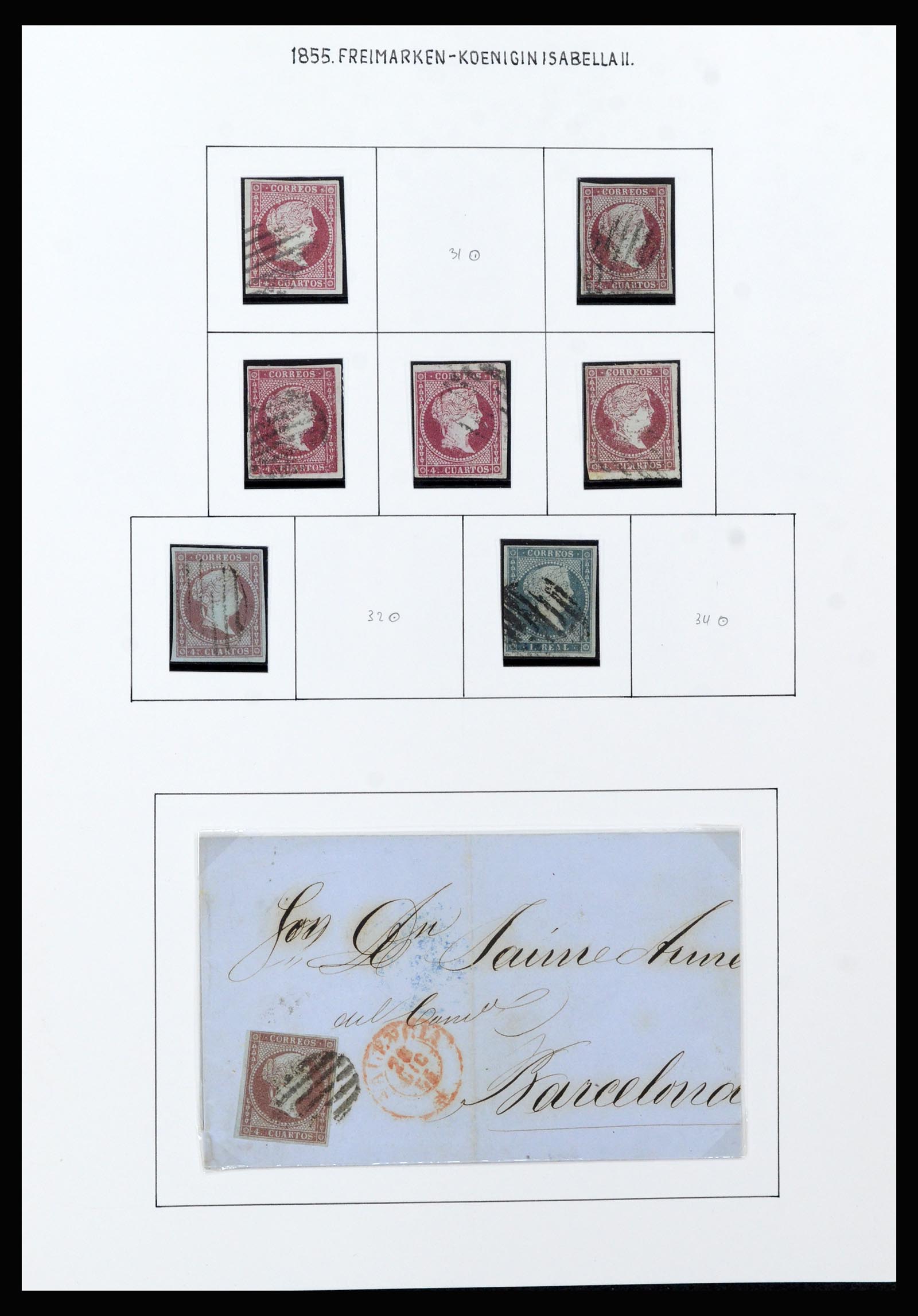 37154 012 - Postzegelverzameling 37154 Spanje 1850-1964.