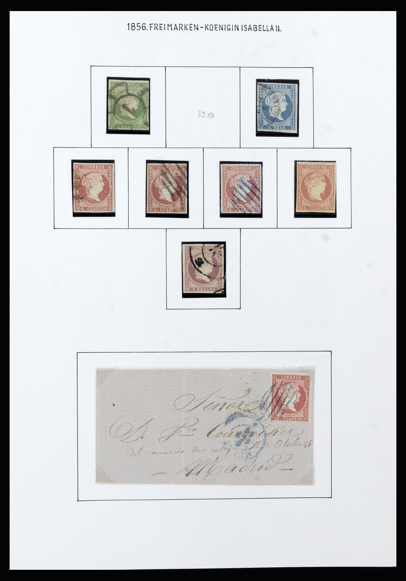 37154 014 - Postzegelverzameling 37154 Spanje 1850-1964.