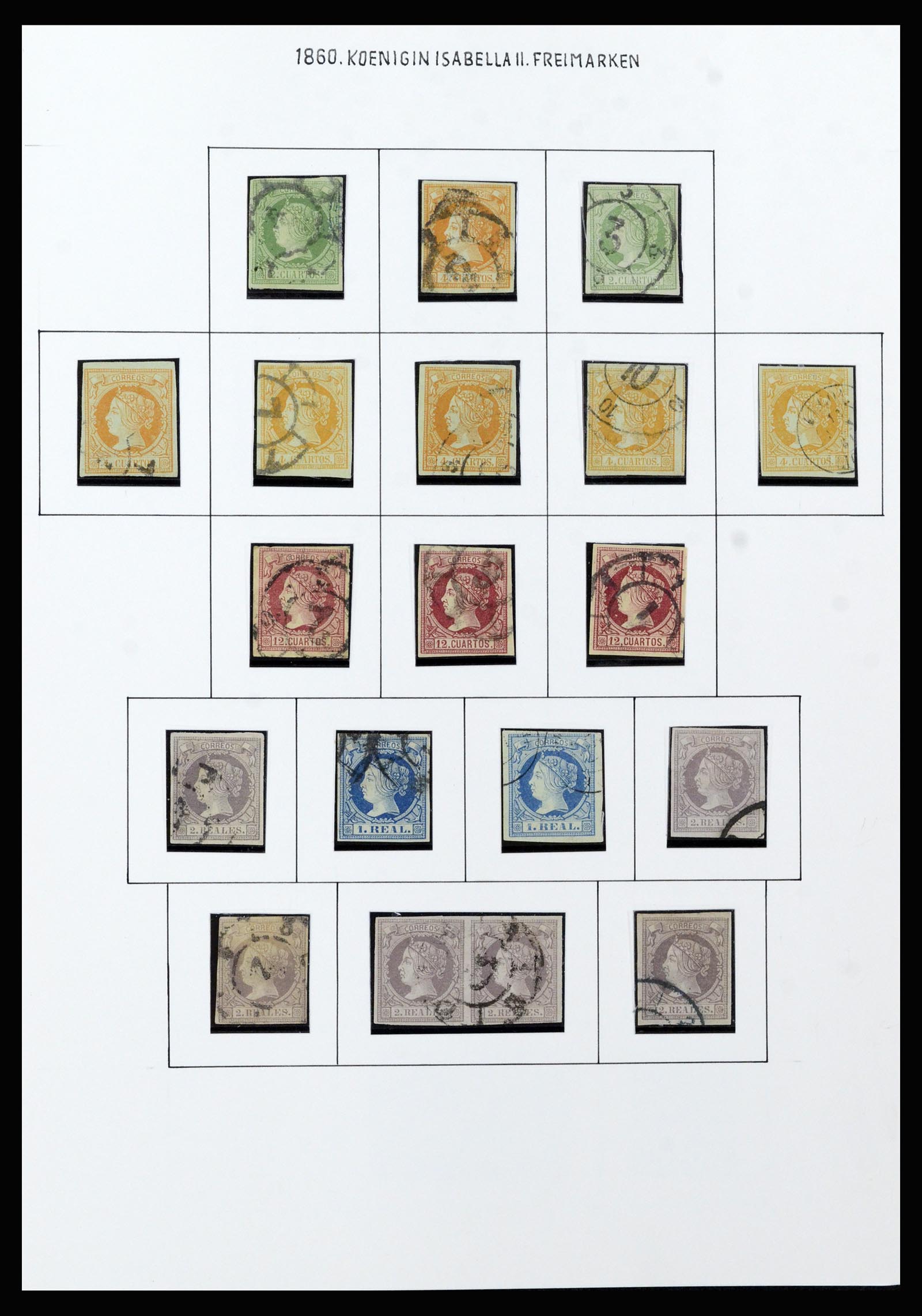 37154 017 - Postzegelverzameling 37154 Spanje 1850-1964.