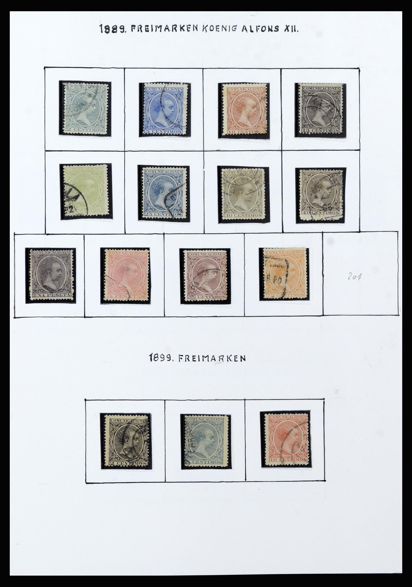 37154 020 - Postzegelverzameling 37154 Spanje 1850-1964.