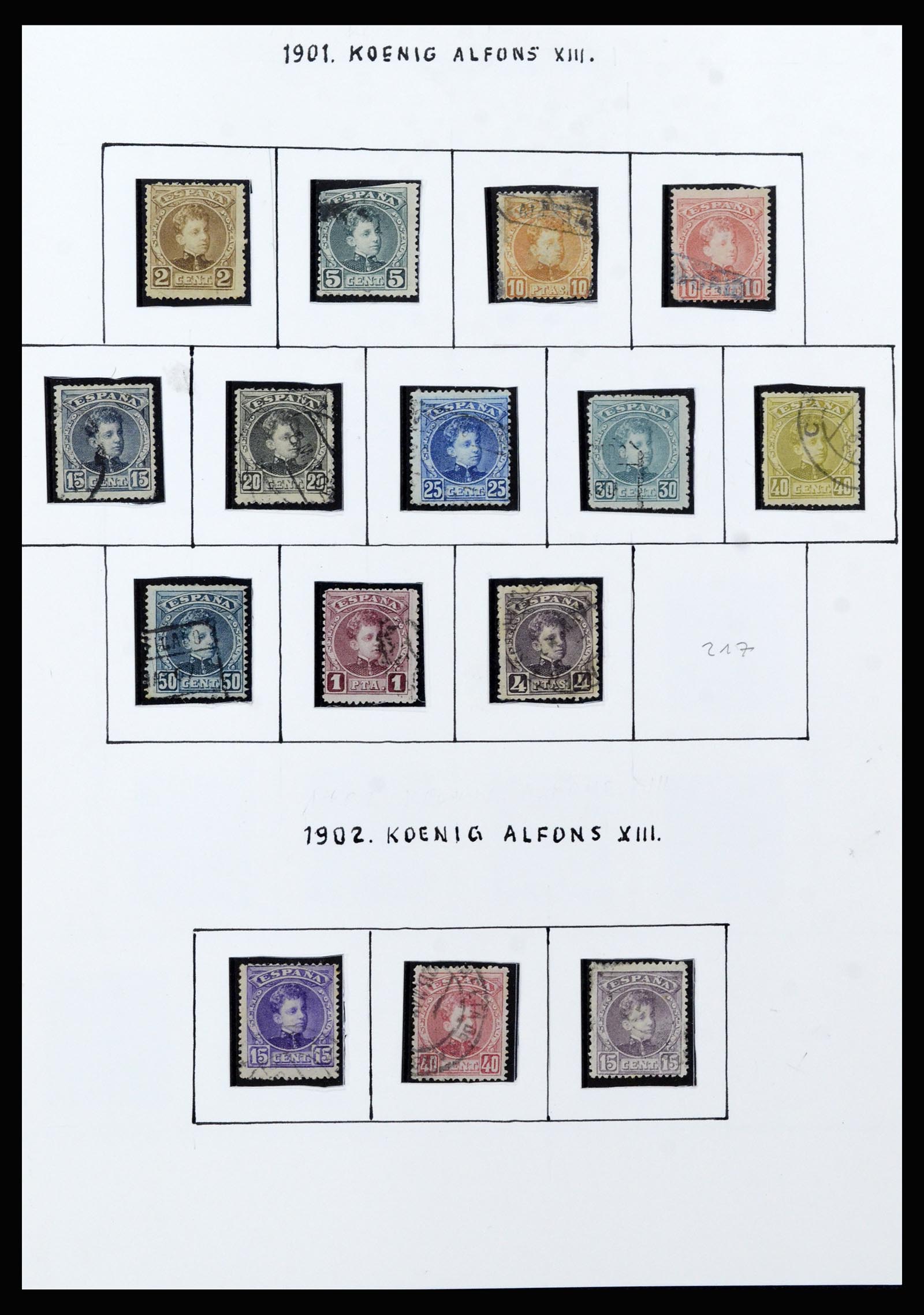 37154 021 - Postzegelverzameling 37154 Spanje 1850-1964.