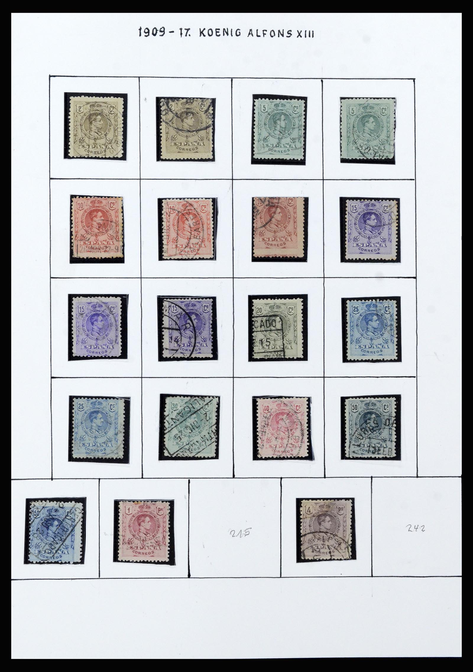 37154 022 - Postzegelverzameling 37154 Spanje 1850-1964.