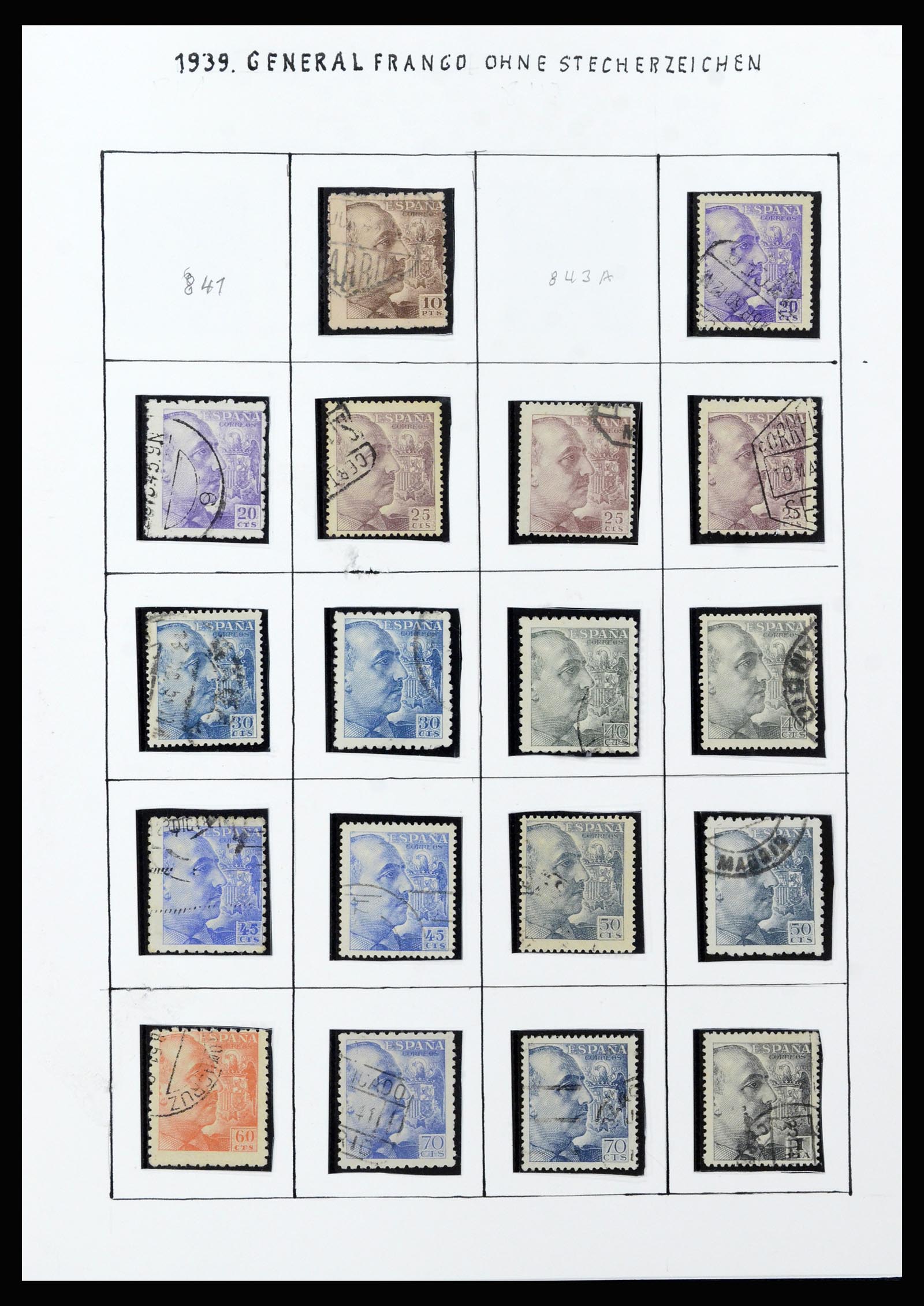 37154 030 - Postzegelverzameling 37154 Spanje 1850-1964.