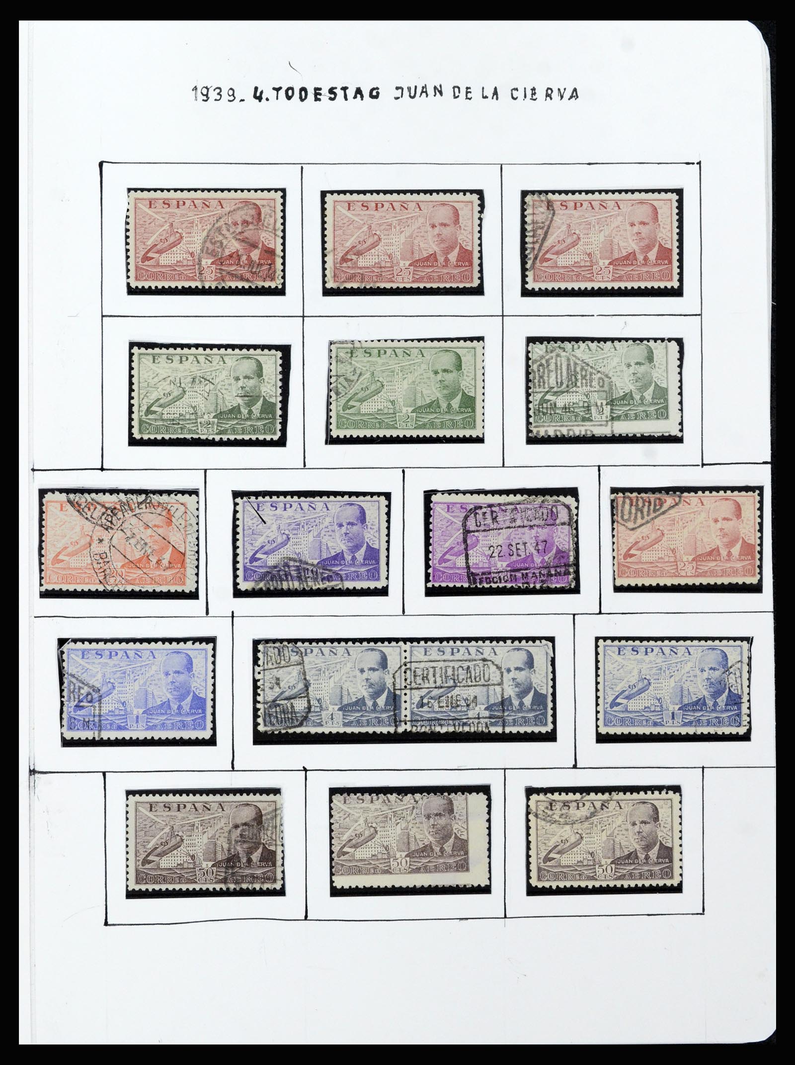 37154 032 - Postzegelverzameling 37154 Spanje 1850-1964.
