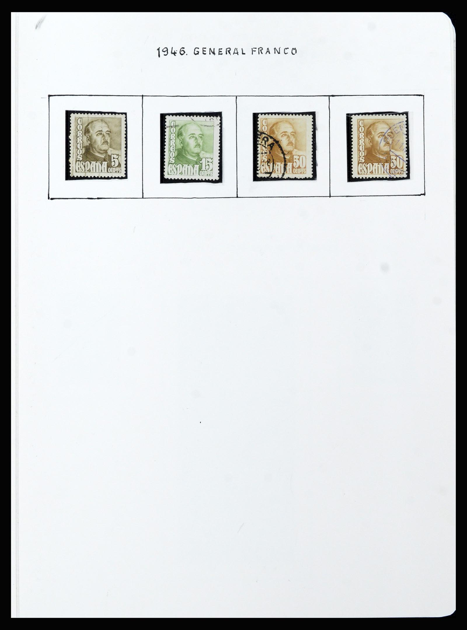 37154 033 - Postzegelverzameling 37154 Spanje 1850-1964.