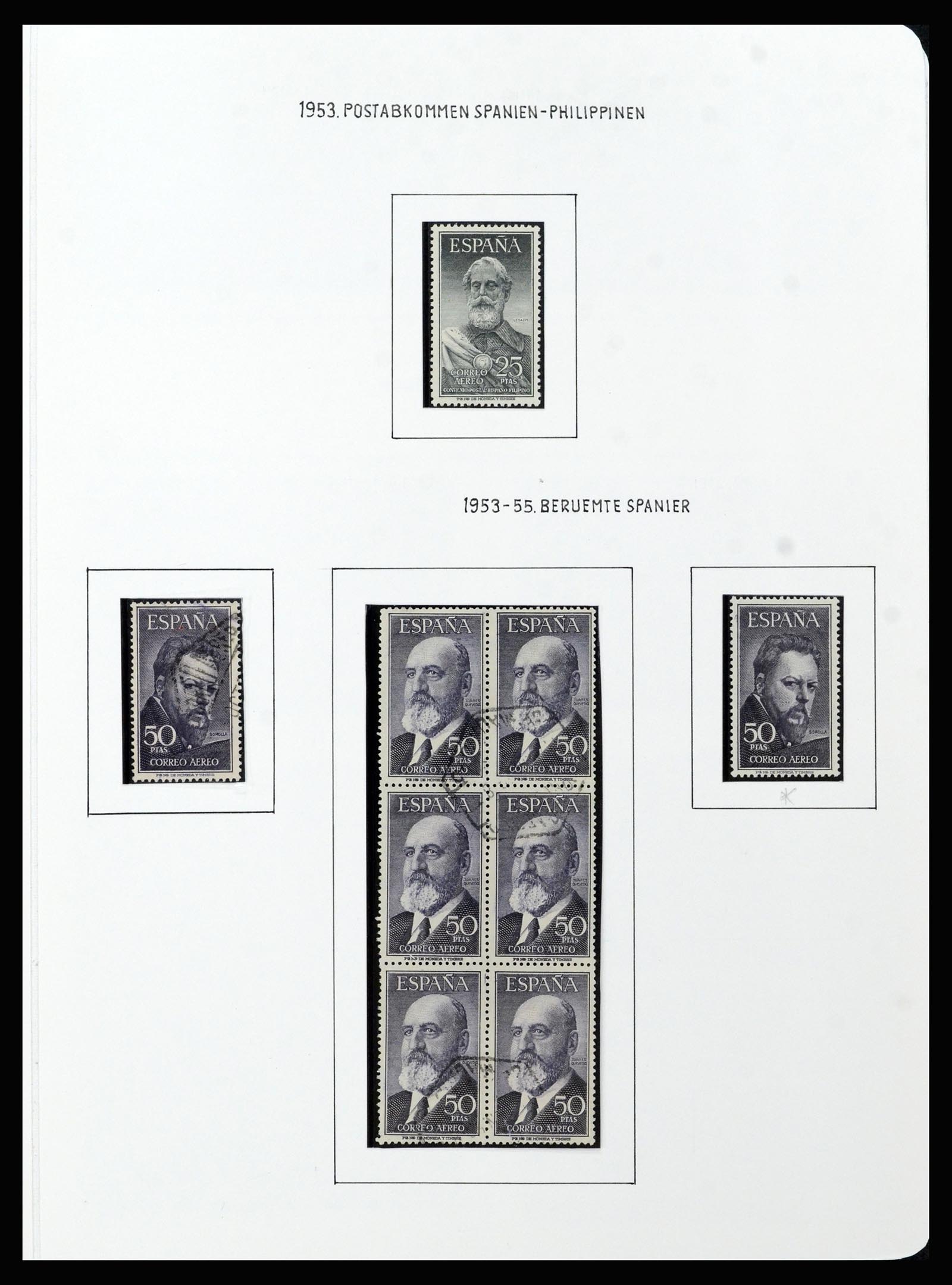 37154 034 - Postzegelverzameling 37154 Spanje 1850-1964.