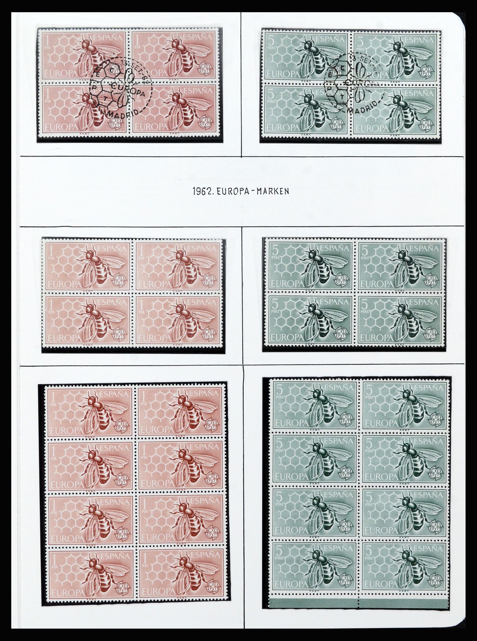 37154 035 - Postzegelverzameling 37154 Spanje 1850-1964.