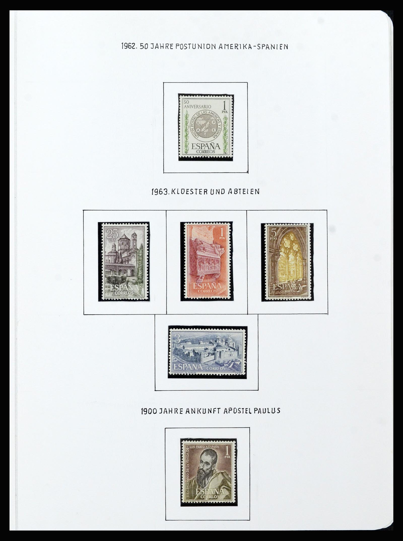 37154 037 - Postzegelverzameling 37154 Spanje 1850-1964.