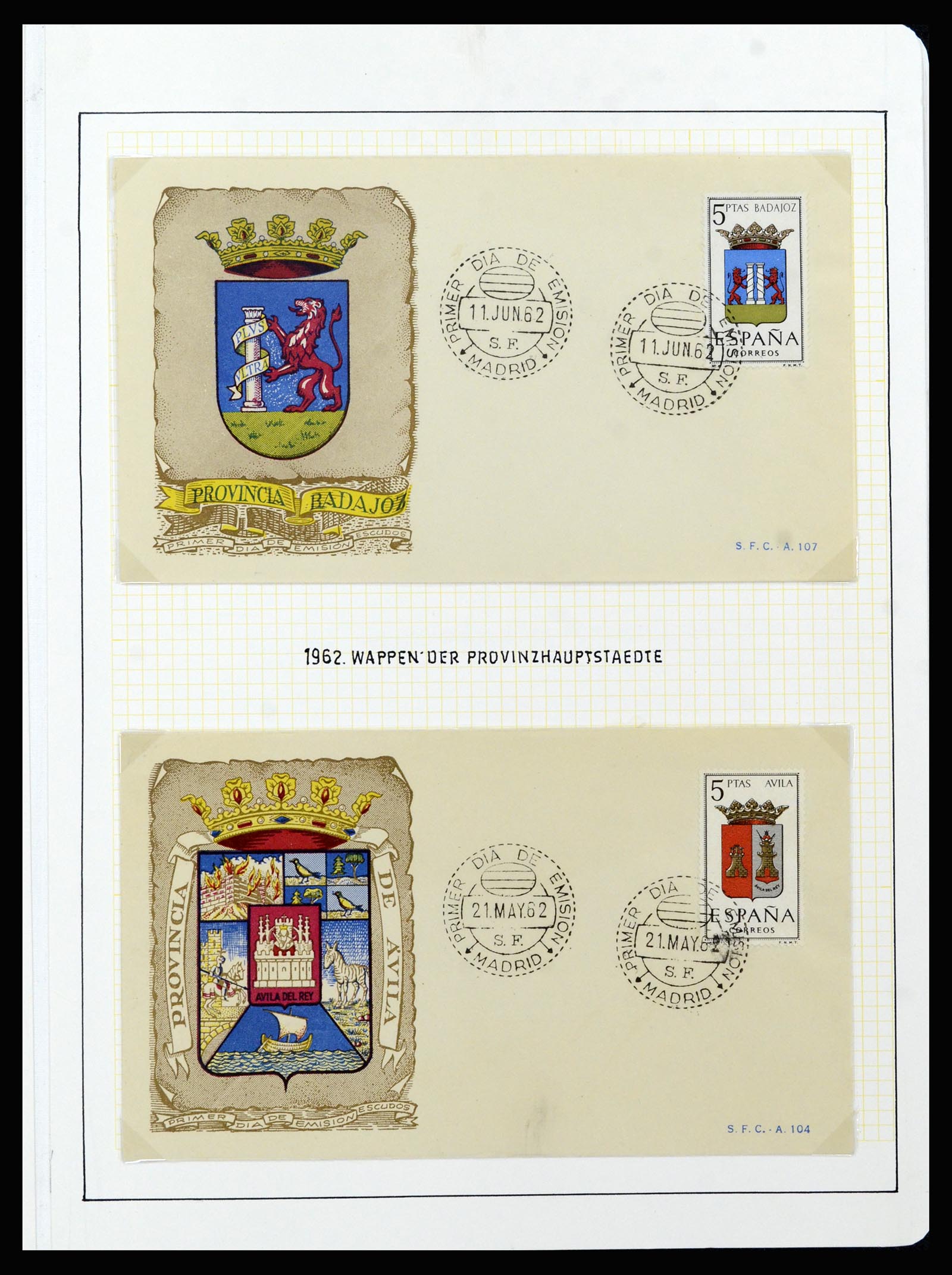 37154 038 - Postzegelverzameling 37154 Spanje 1850-1964.