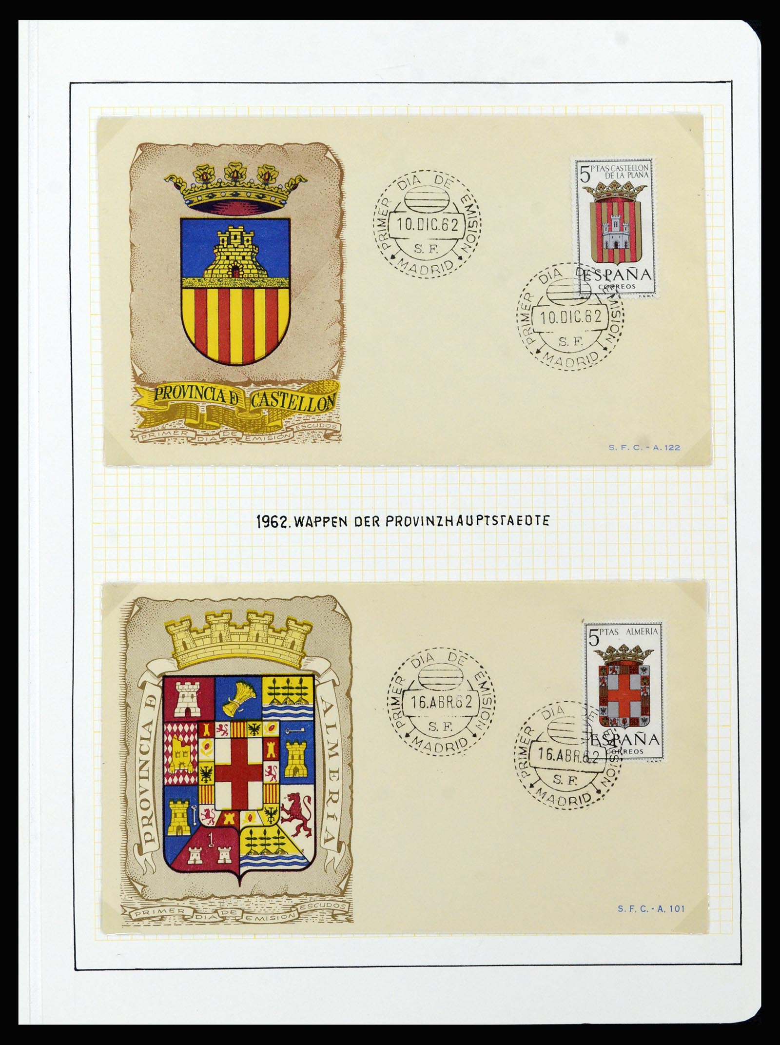 37154 039 - Postzegelverzameling 37154 Spanje 1850-1964.