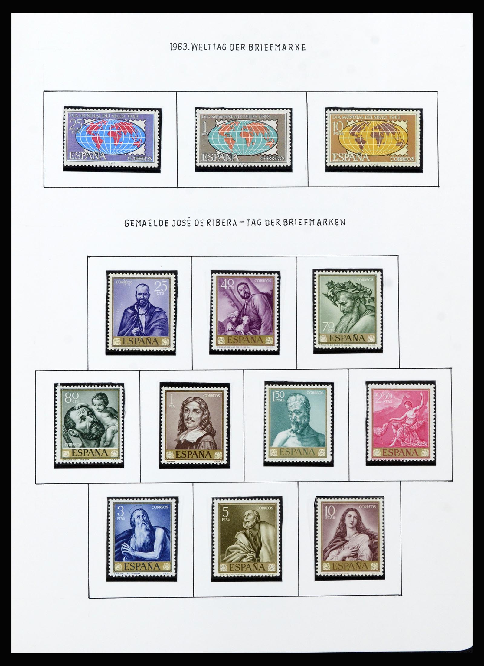 37154 040 - Postzegelverzameling 37154 Spanje 1850-1964.