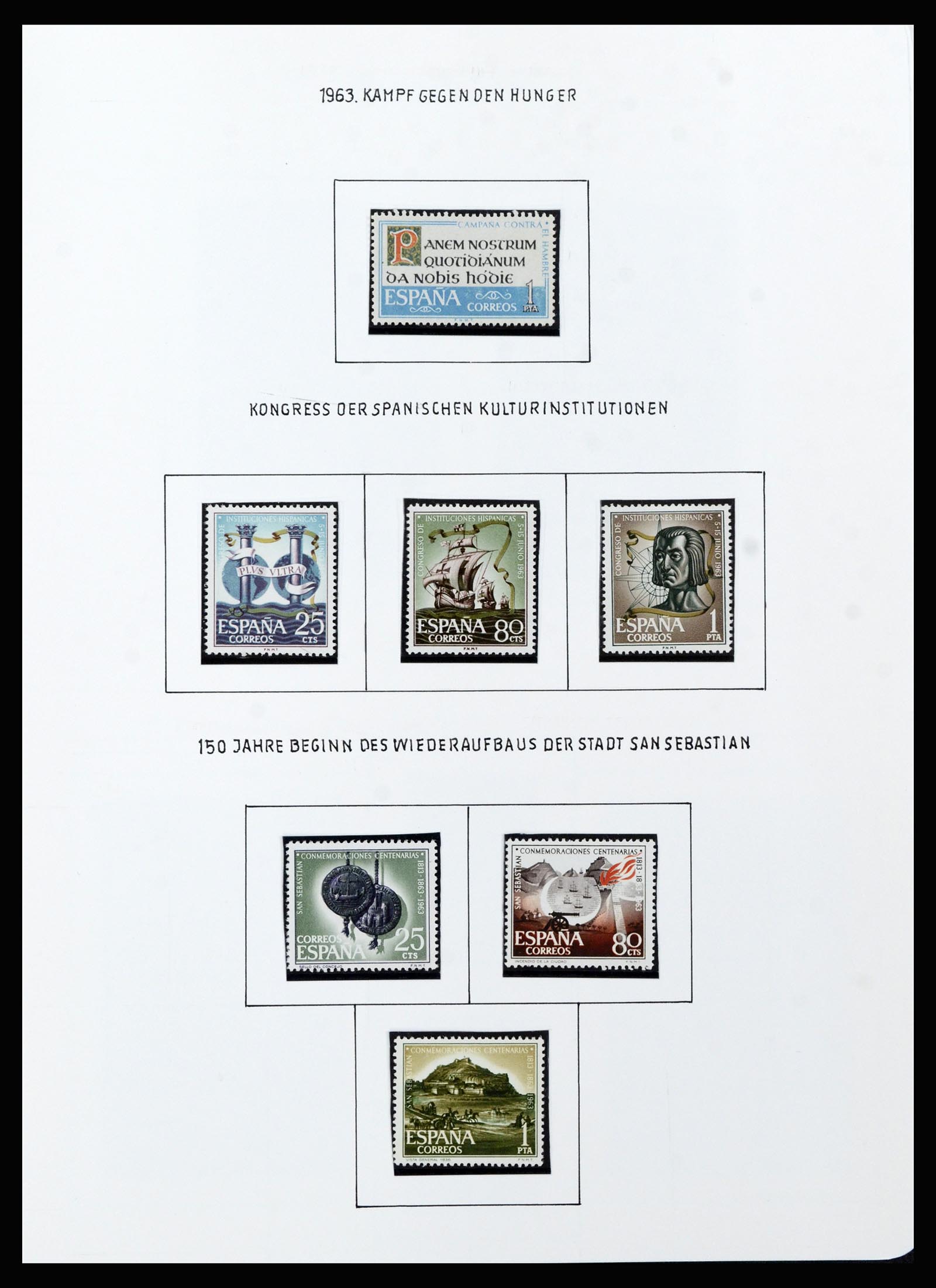 37154 041 - Postzegelverzameling 37154 Spanje 1850-1964.