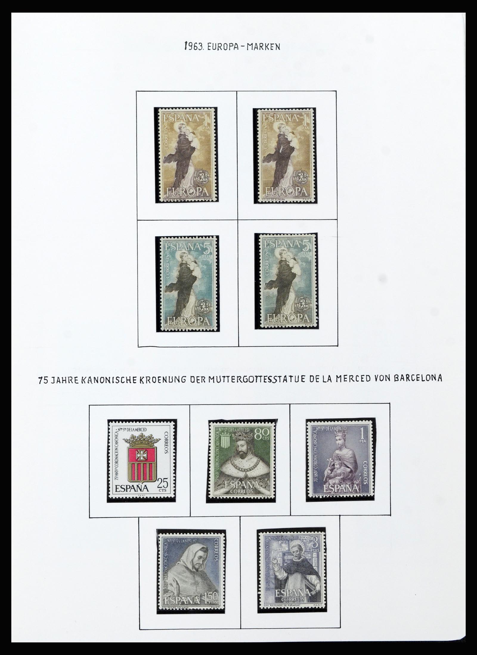 37154 043 - Postzegelverzameling 37154 Spanje 1850-1964.