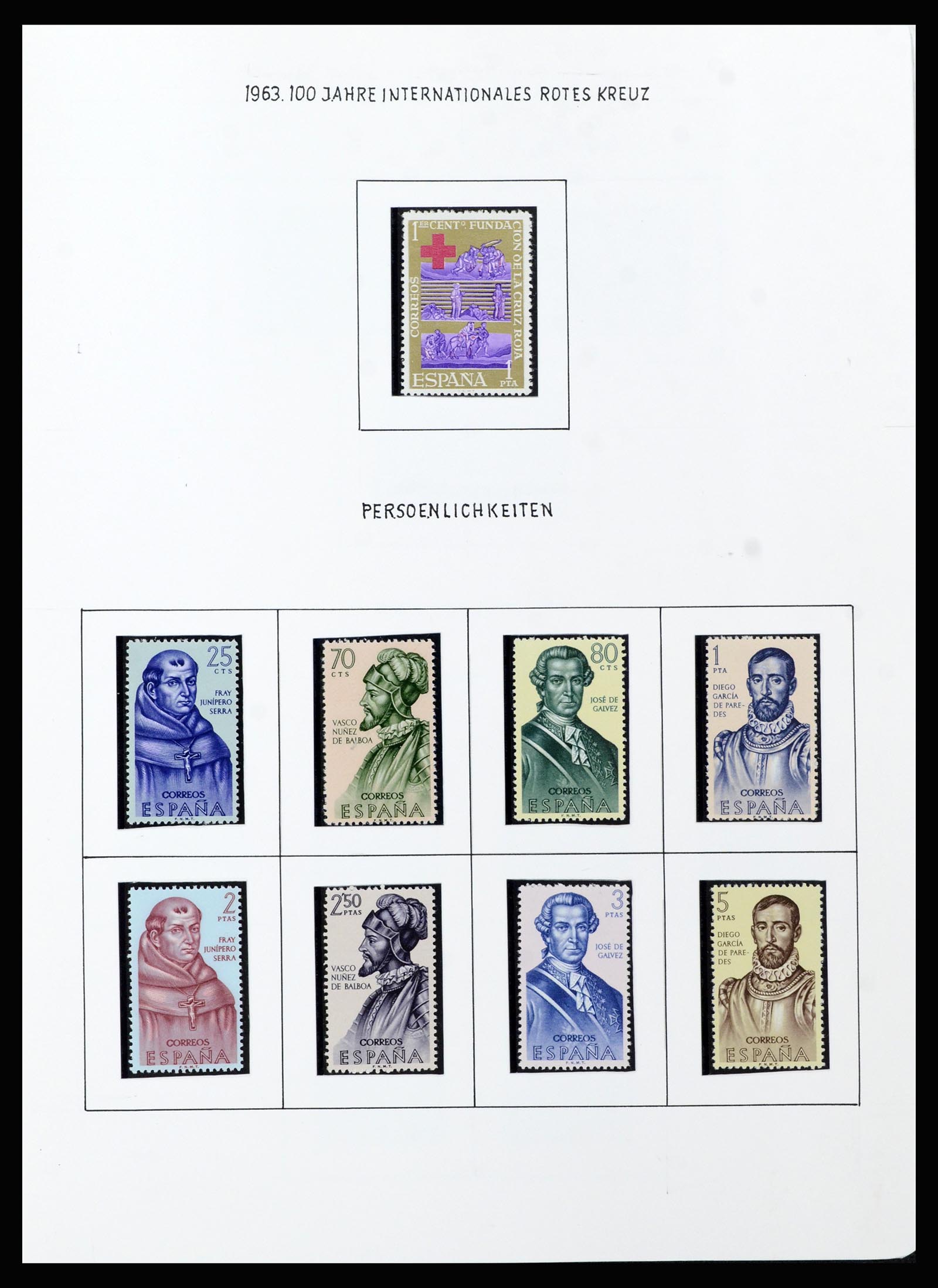 37154 044 - Postzegelverzameling 37154 Spanje 1850-1964.