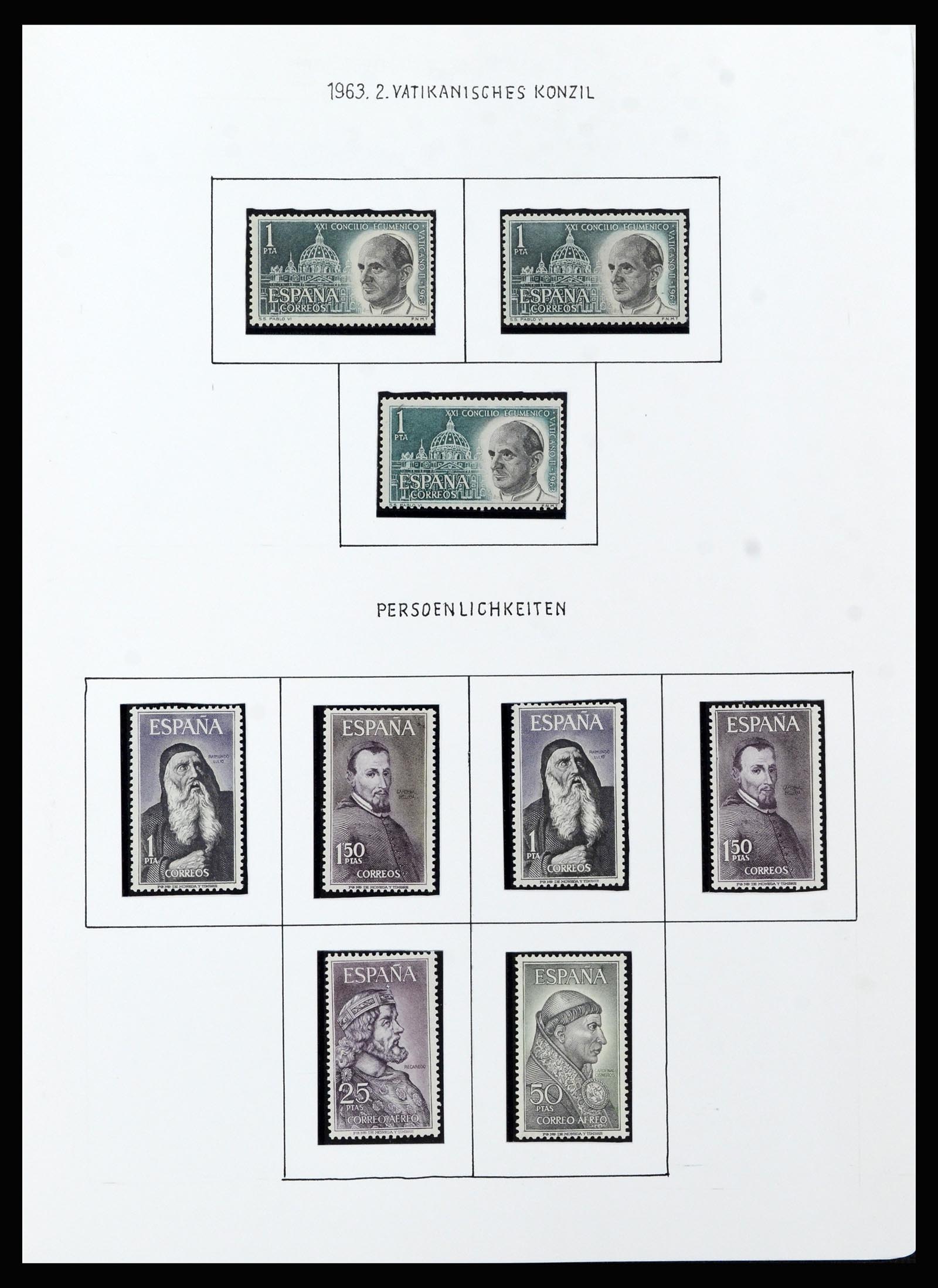 37154 045 - Postzegelverzameling 37154 Spanje 1850-1964.