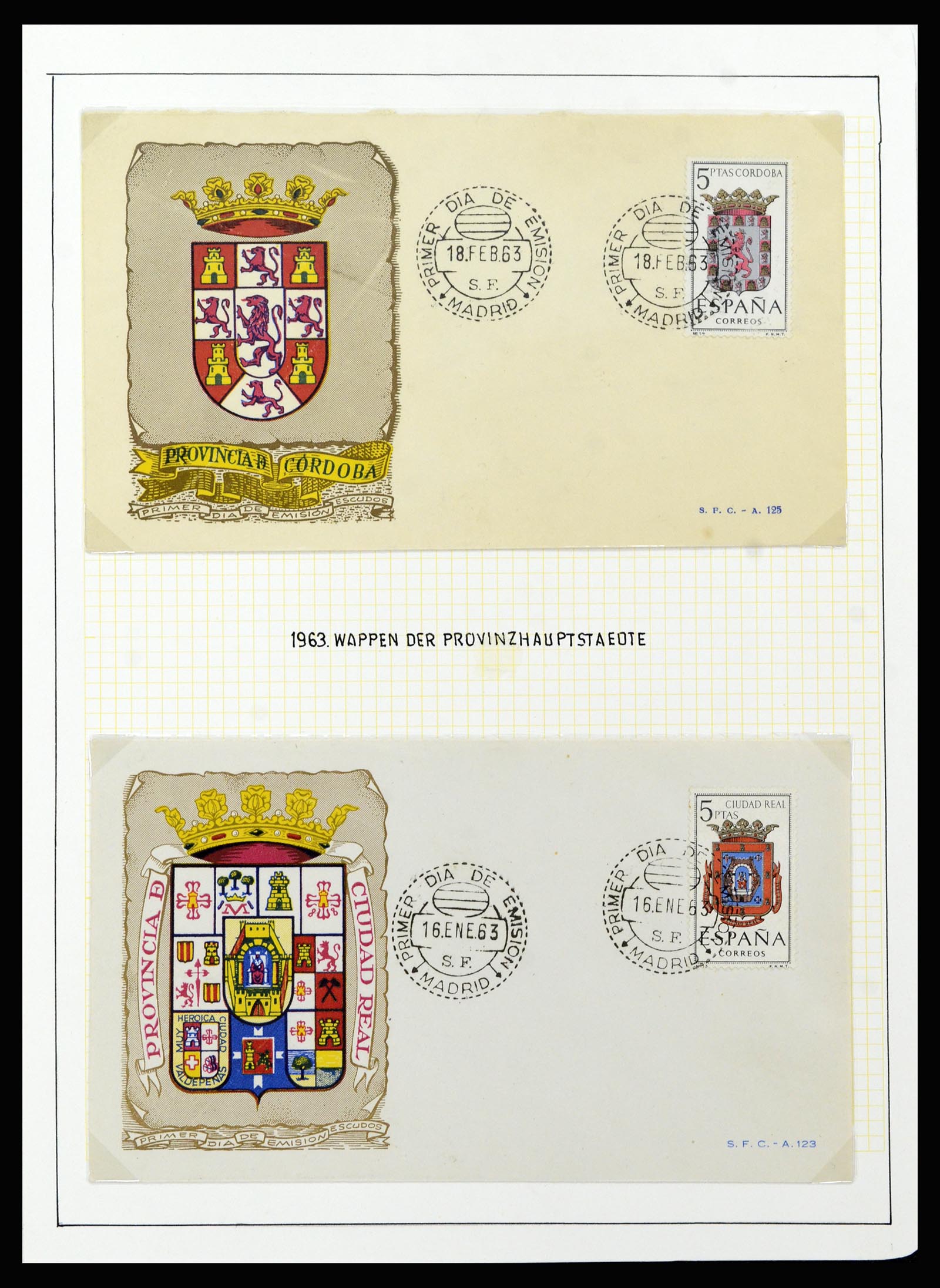 37154 046 - Postzegelverzameling 37154 Spanje 1850-1964.