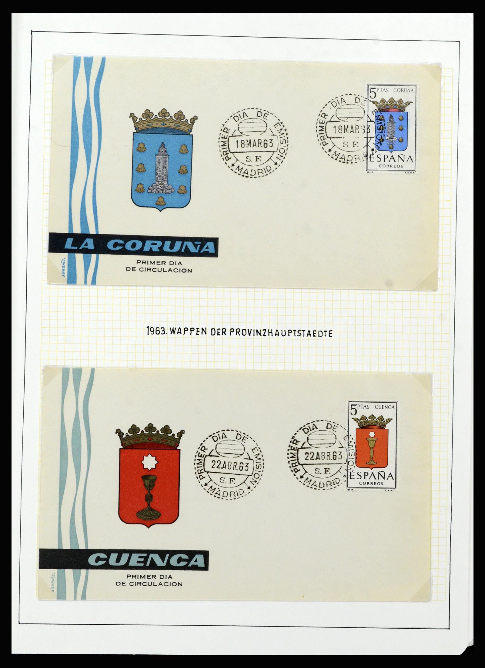 37154 048 - Postzegelverzameling 37154 Spanje 1850-1964.
