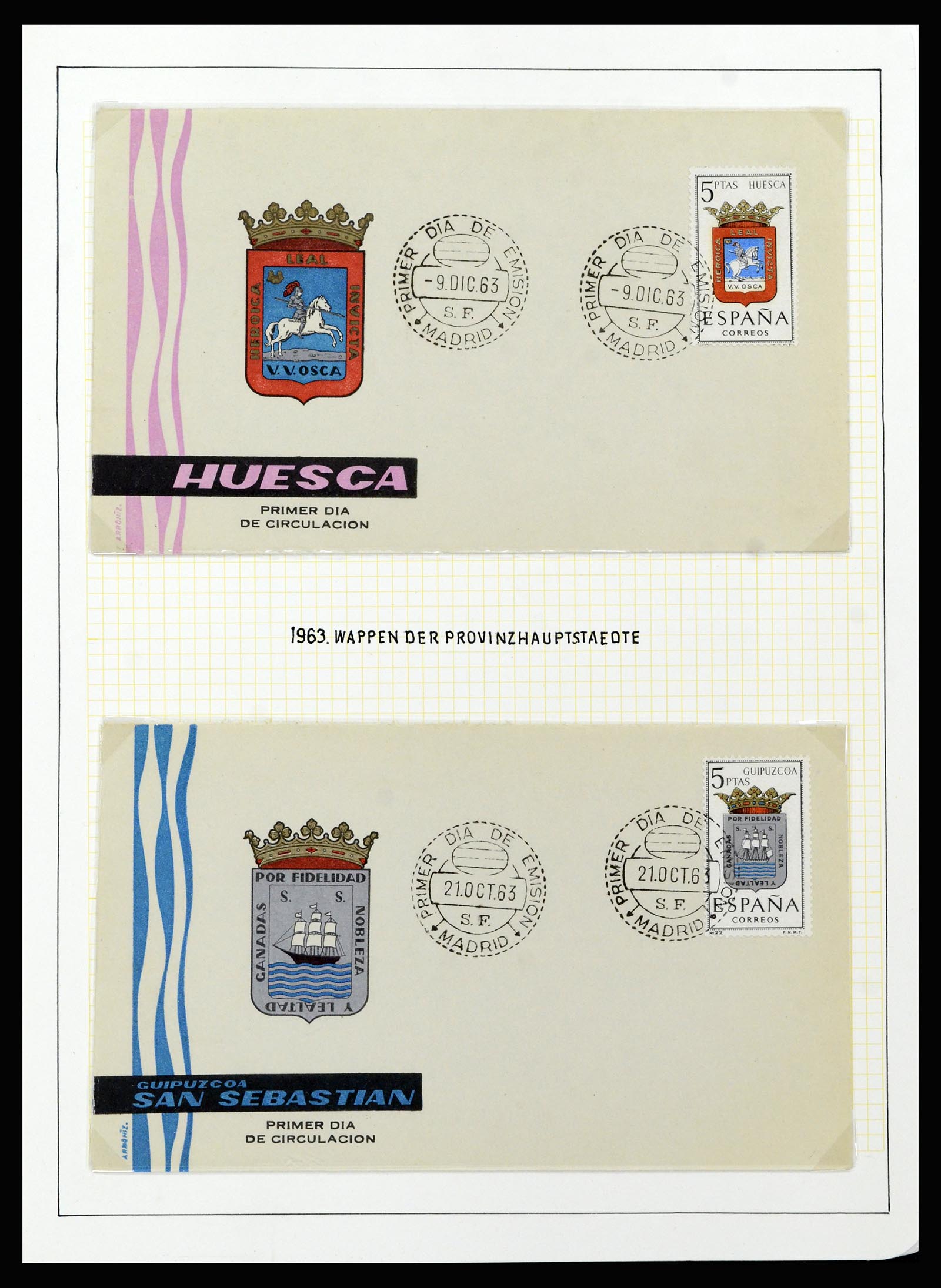 37154 049 - Postzegelverzameling 37154 Spanje 1850-1964.
