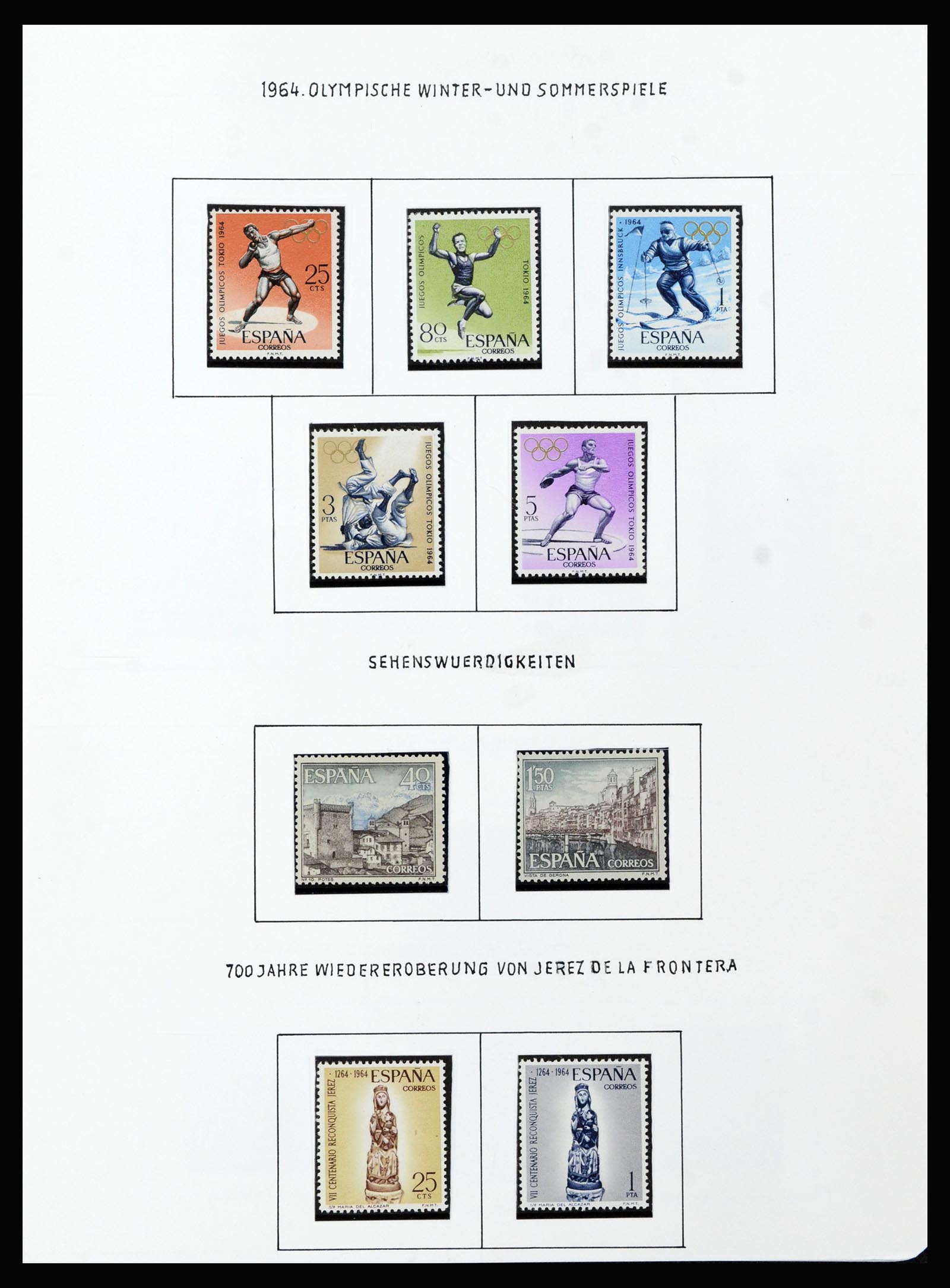 37154 057 - Postzegelverzameling 37154 Spanje 1850-1964.
