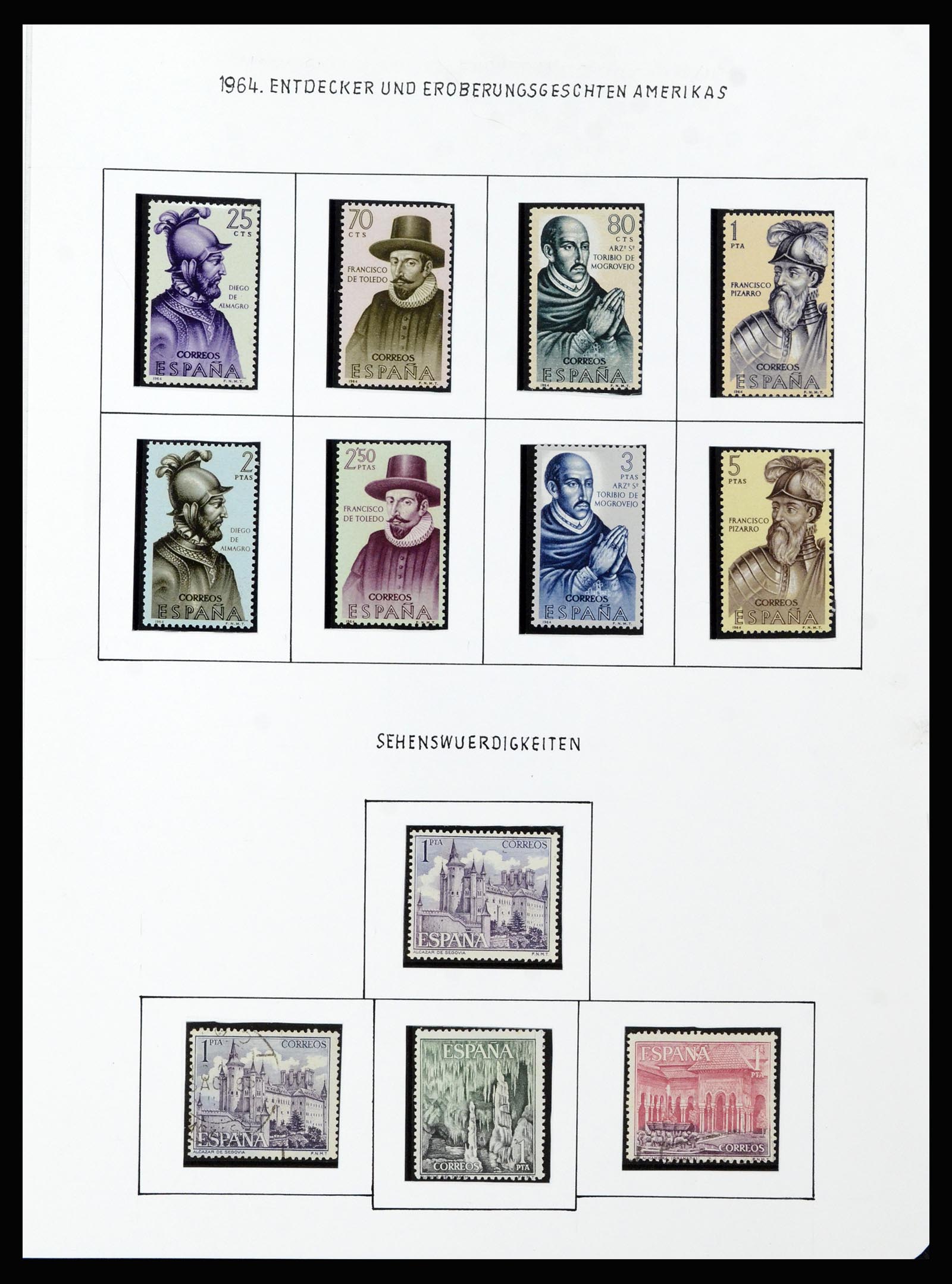 37154 058 - Postzegelverzameling 37154 Spanje 1850-1964.