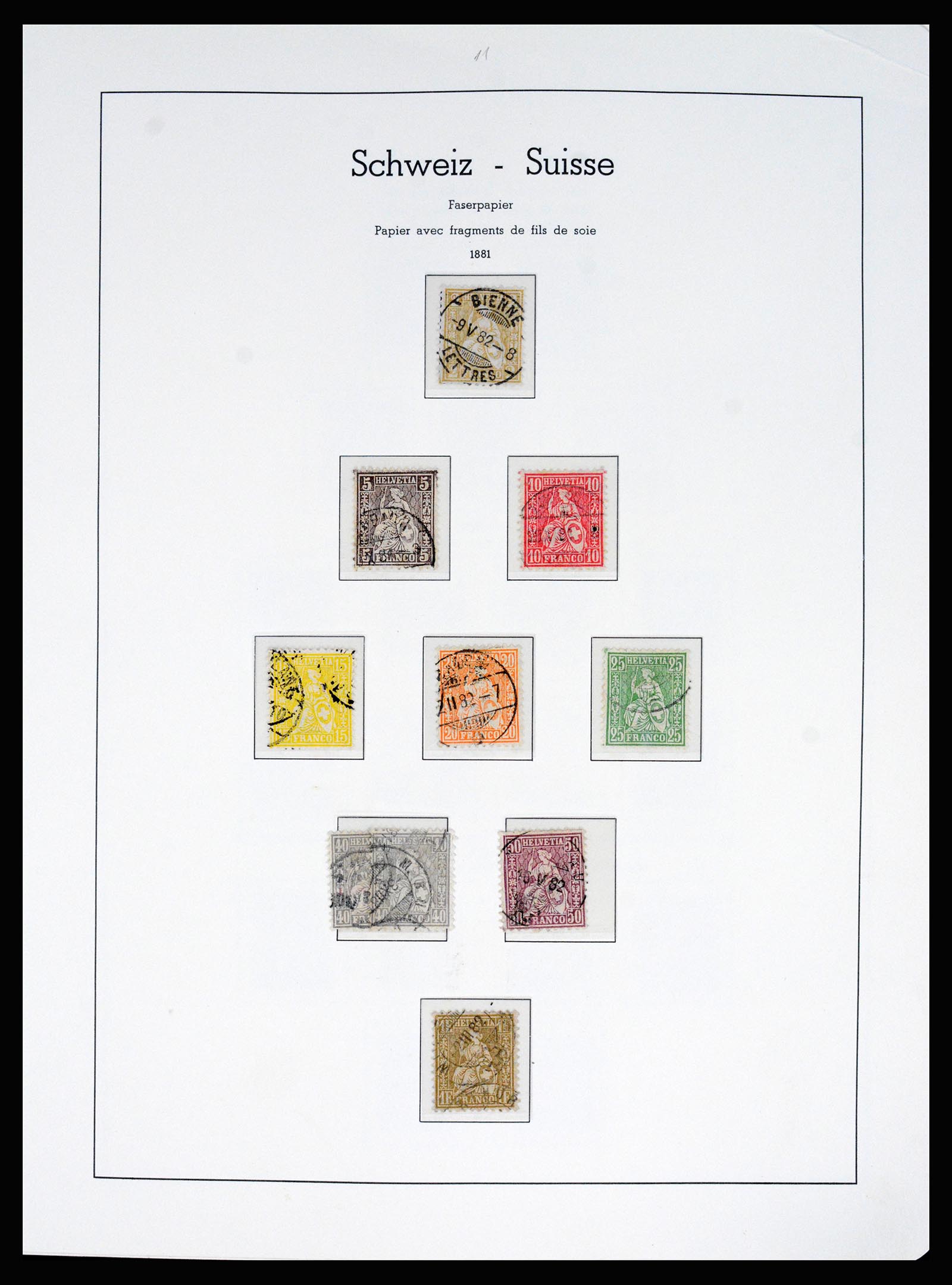 37155 003 - Postzegelverzameling 37155 Zwitserland 1862-2016.