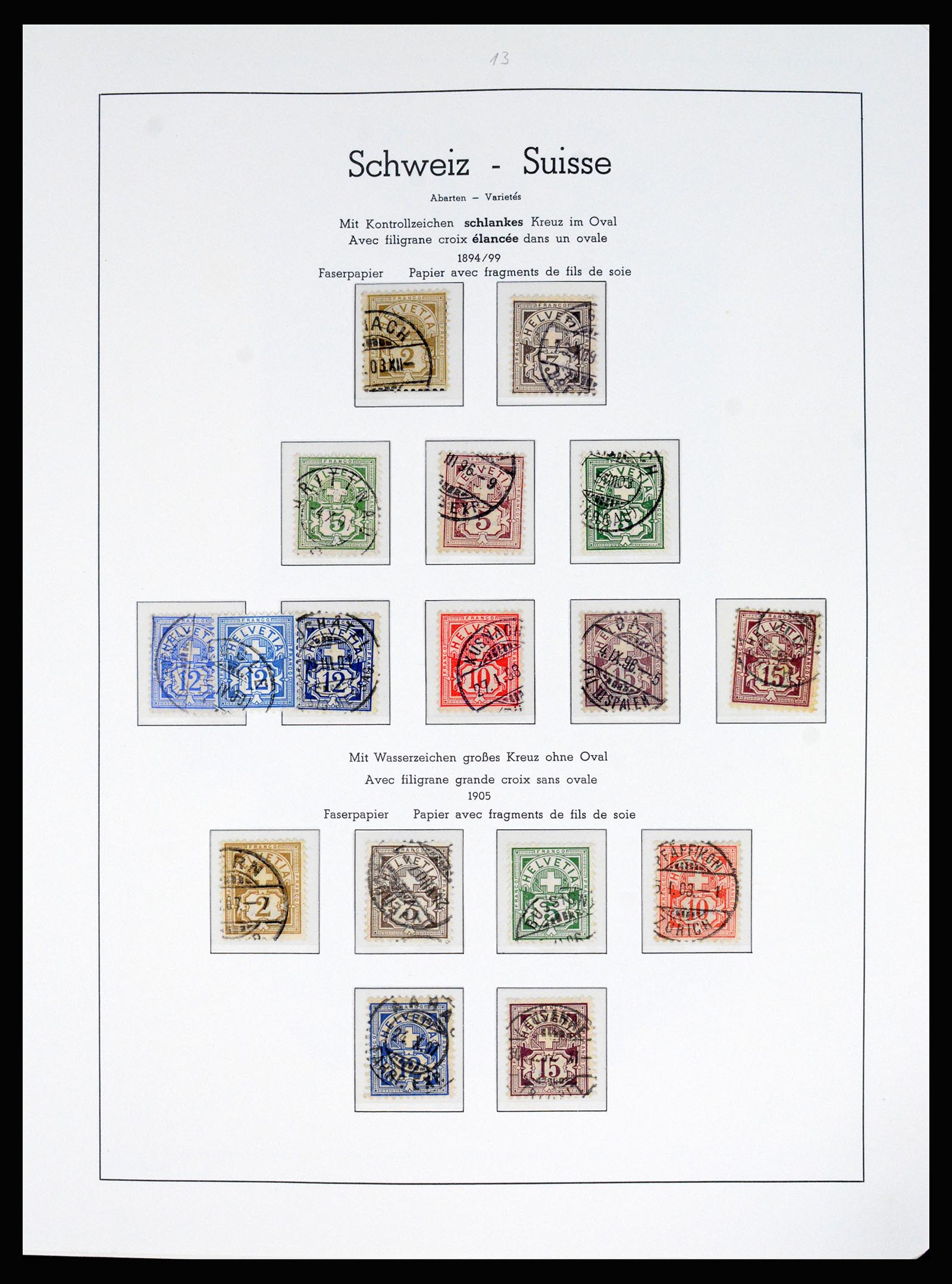 37155 005 - Postzegelverzameling 37155 Zwitserland 1862-2016.
