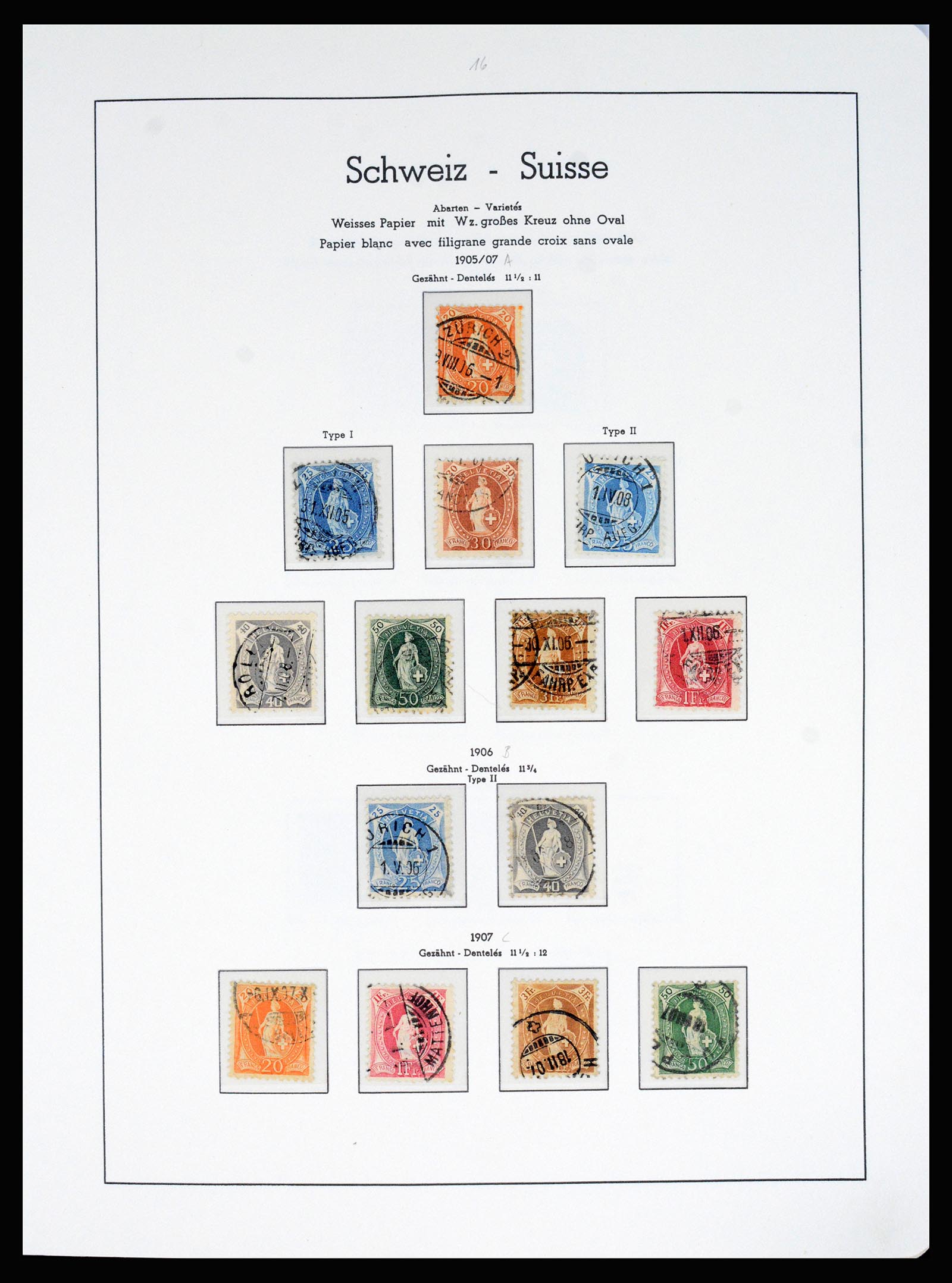 37155 011 - Postzegelverzameling 37155 Zwitserland 1862-2016.