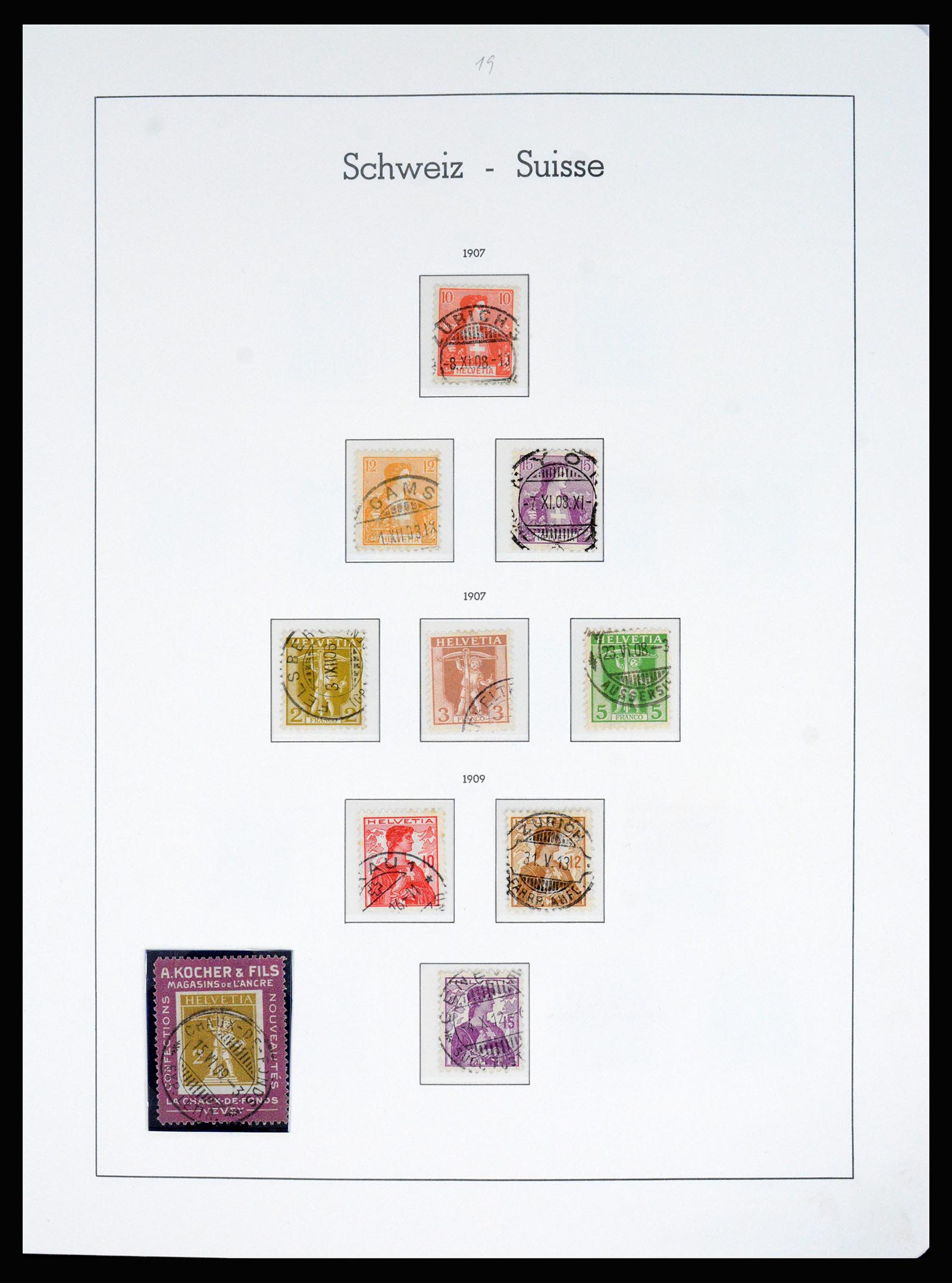 37155 014 - Postzegelverzameling 37155 Zwitserland 1862-2016.