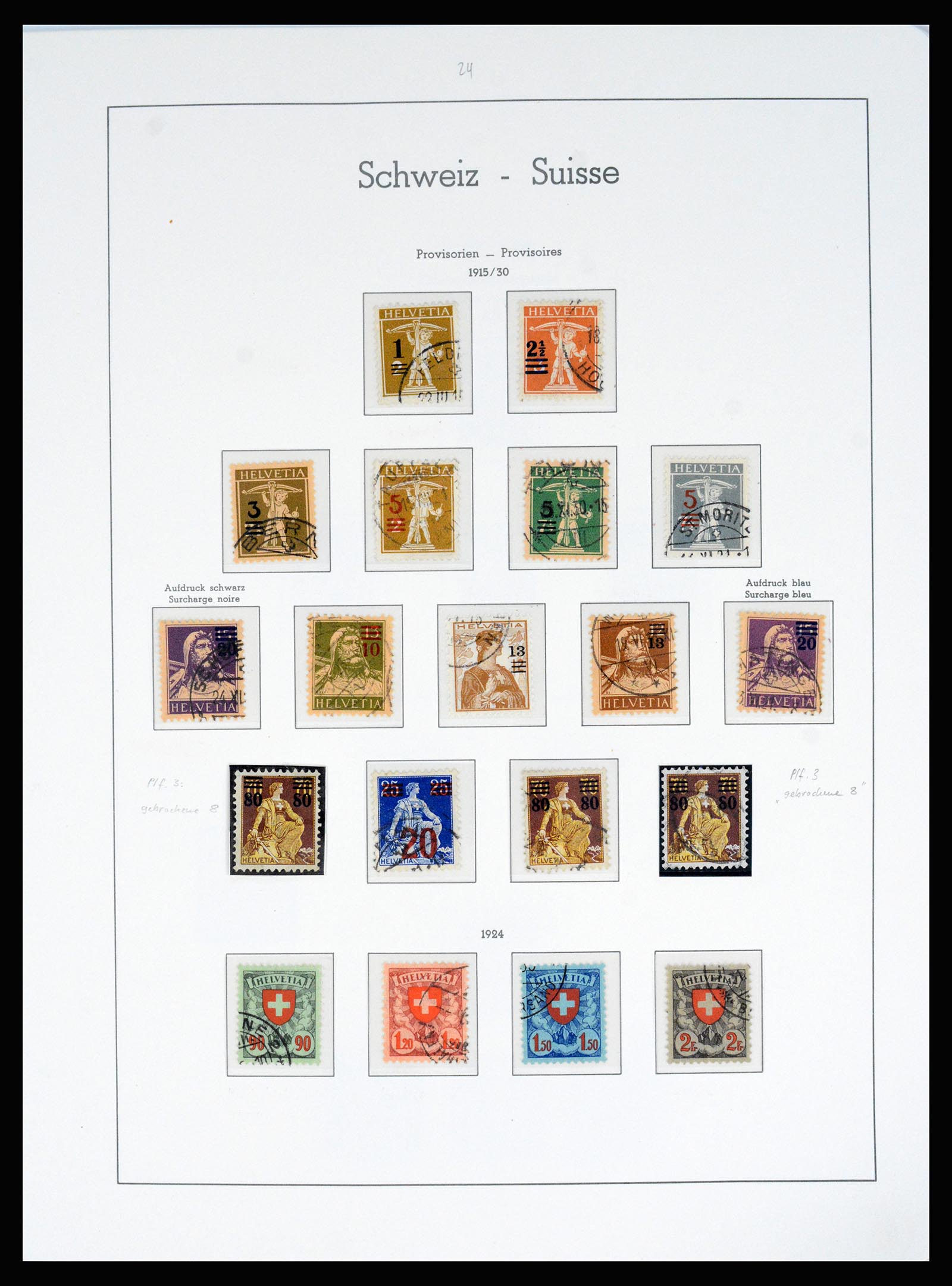 37155 020 - Postzegelverzameling 37155 Zwitserland 1862-2016.