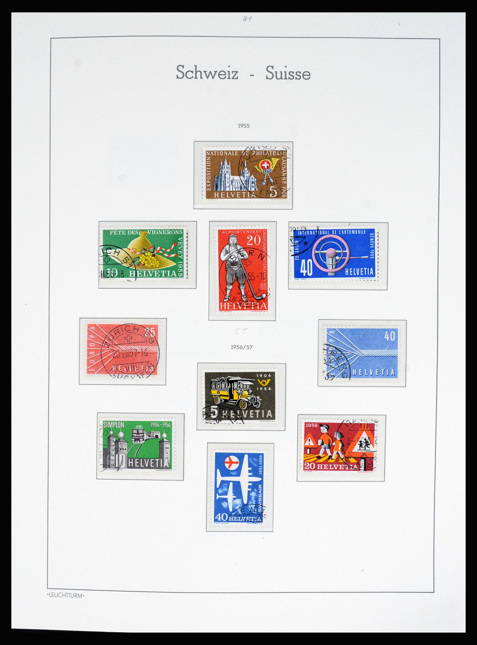 37155 043 - Postzegelverzameling 37155 Zwitserland 1862-2016.