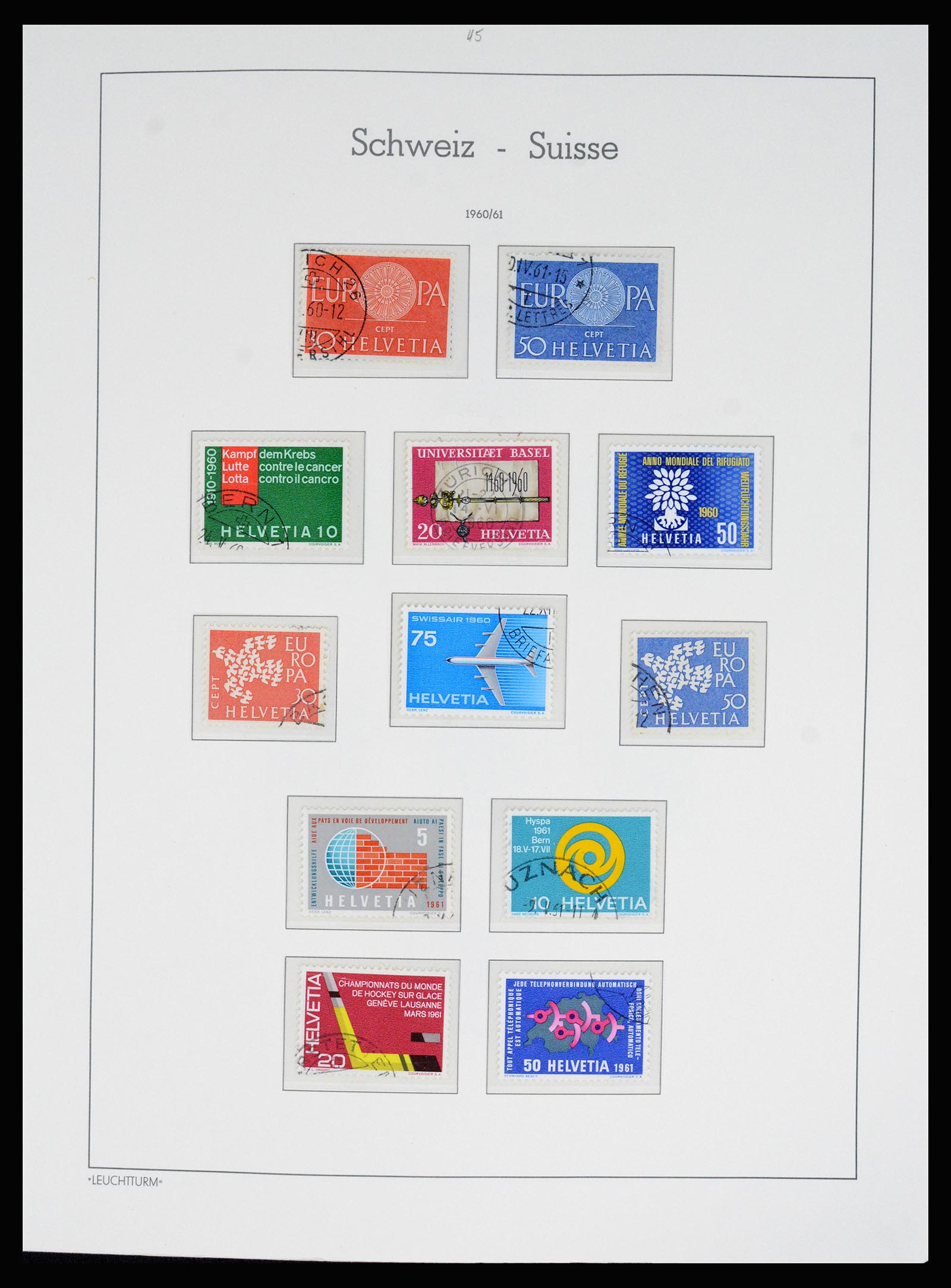 37155 048 - Postzegelverzameling 37155 Zwitserland 1862-2016.