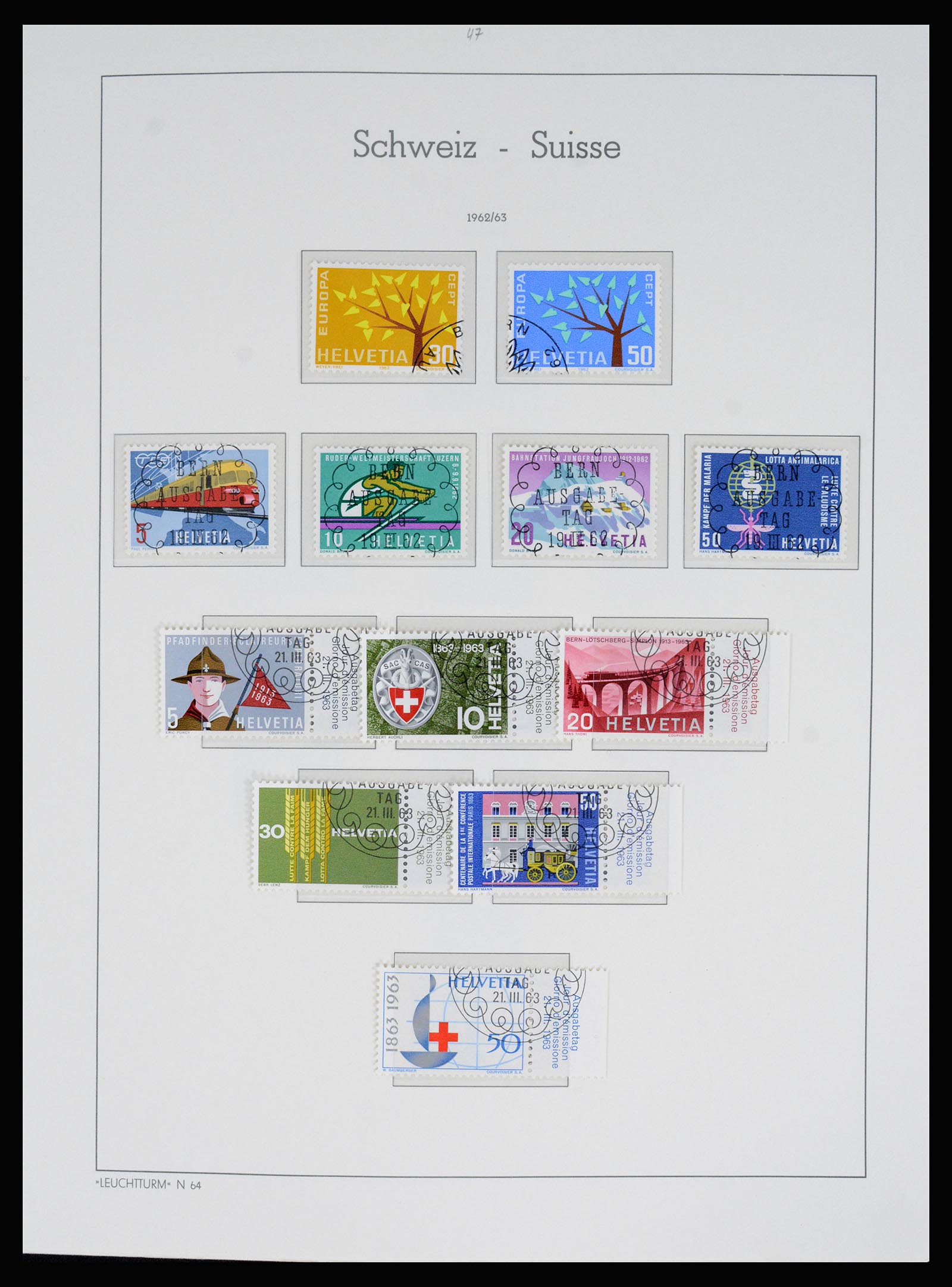 37155 050 - Postzegelverzameling 37155 Zwitserland 1862-2016.
