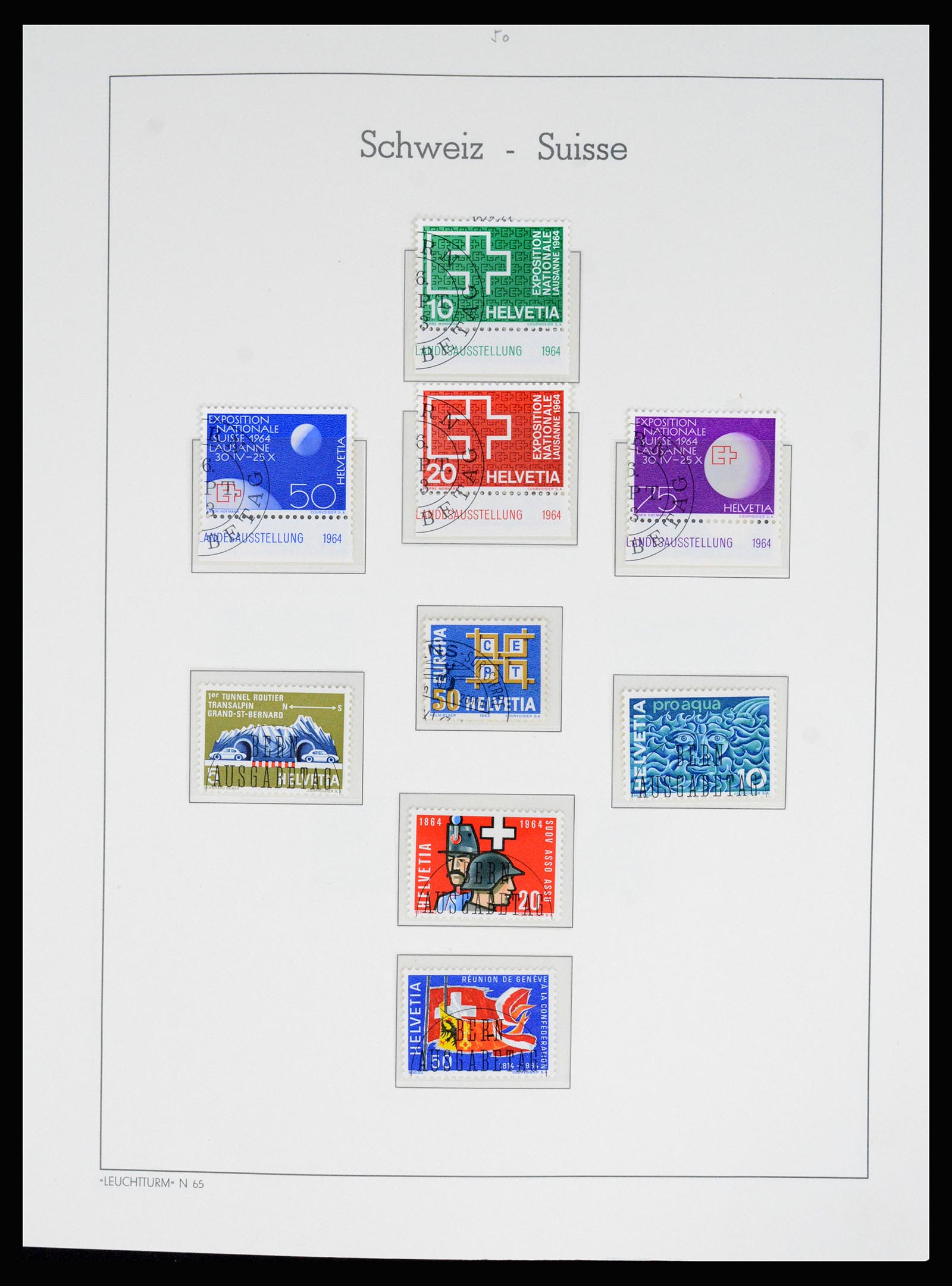 37155 053 - Postzegelverzameling 37155 Zwitserland 1862-2016.