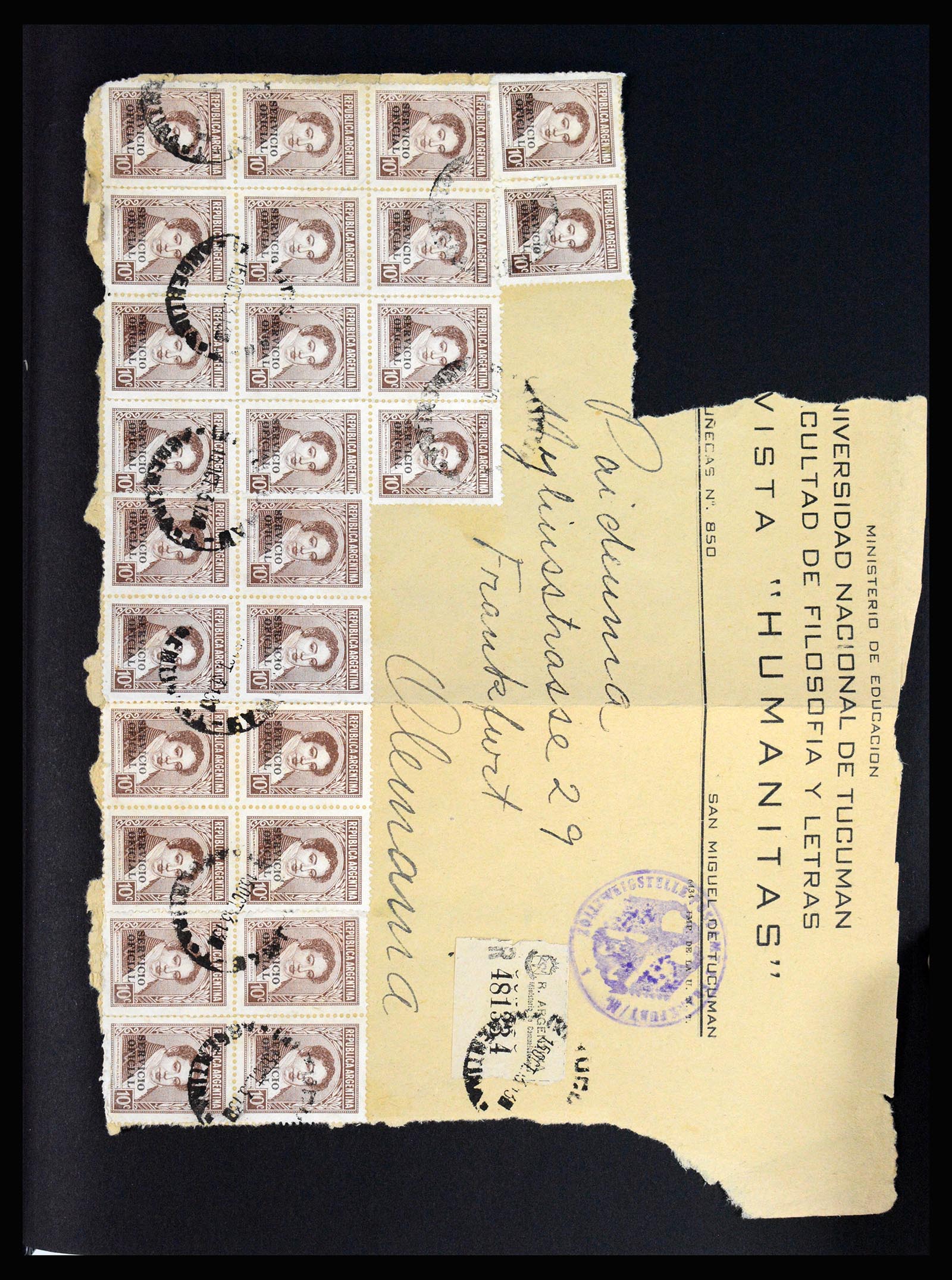 37156 002 - Postzegelverzameling 37156 Argentinië dienstzegels 1884-1968.