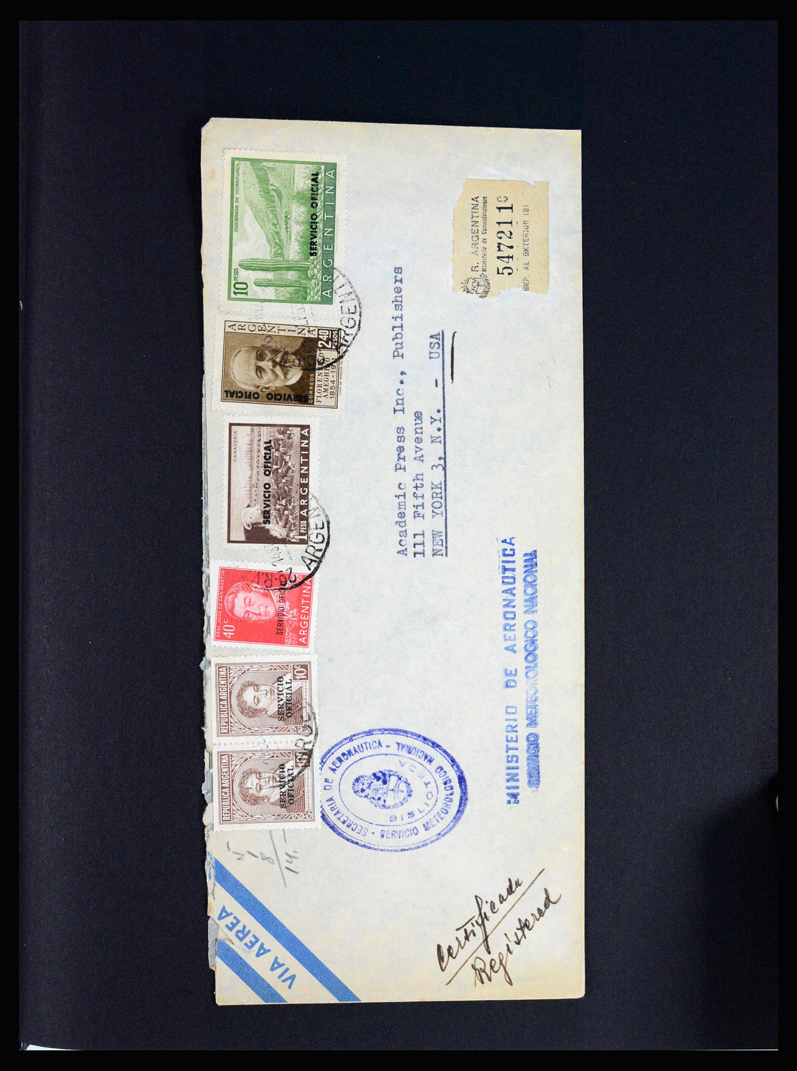 37156 005 - Postzegelverzameling 37156 Argentinië dienstzegels 1884-1968.
