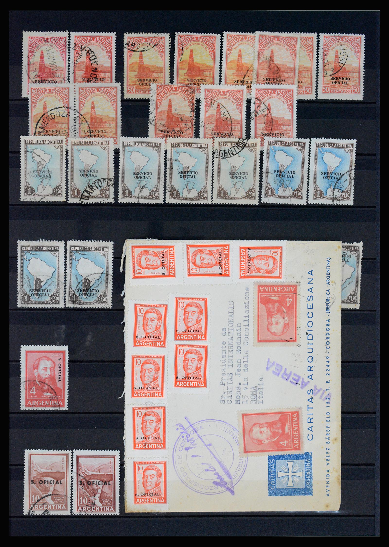 37156 011 - Postzegelverzameling 37156 Argentinië dienstzegels 1884-1968.