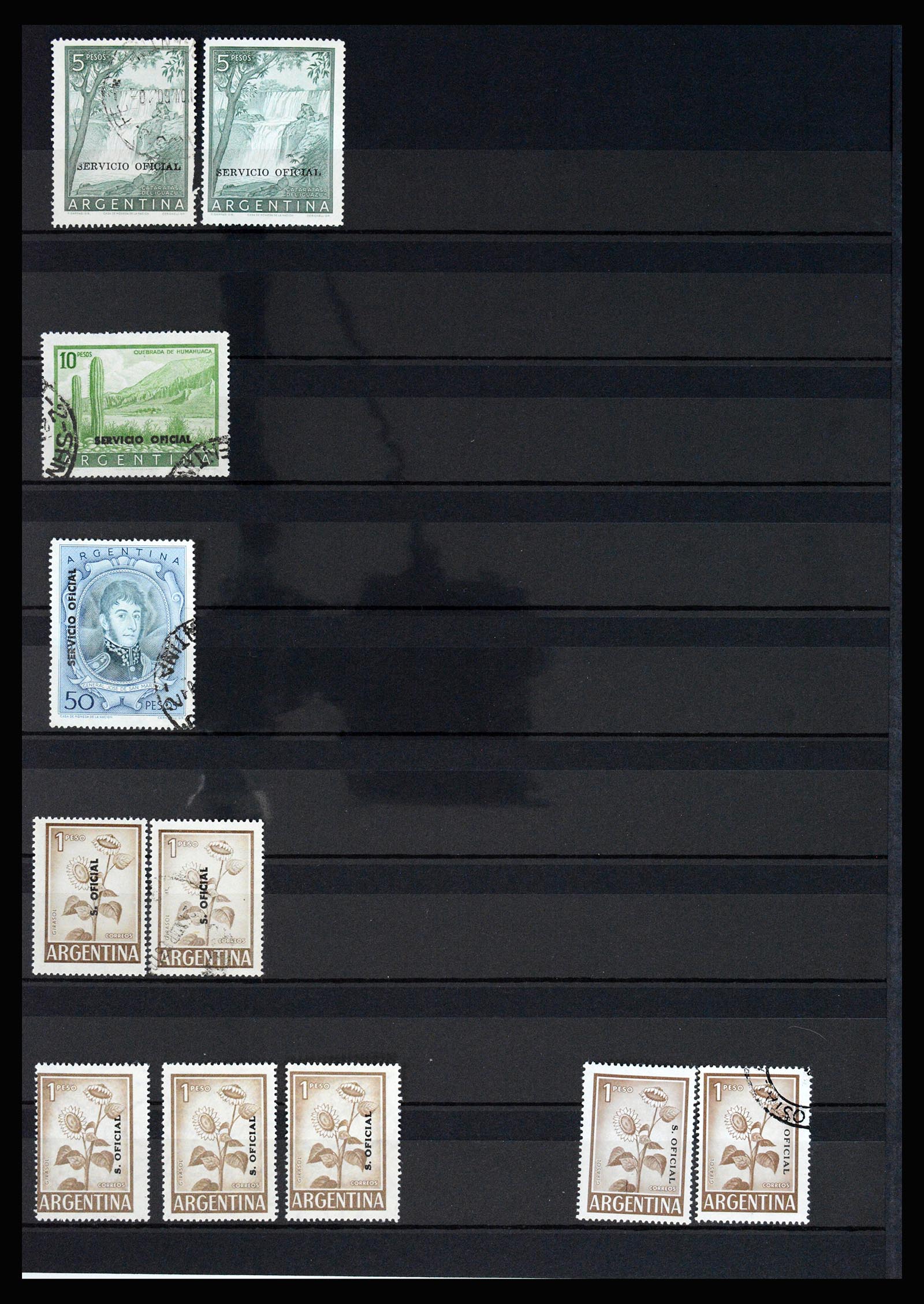 37156 013 - Postzegelverzameling 37156 Argentinië dienstzegels 1884-1968.