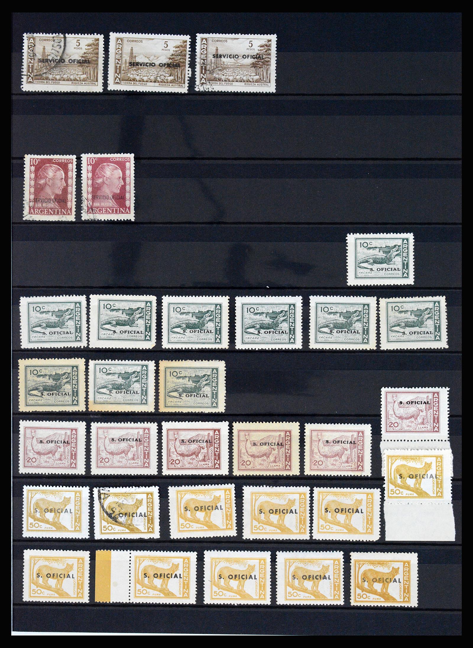 37156 015 - Postzegelverzameling 37156 Argentinië dienstzegels 1884-1968.